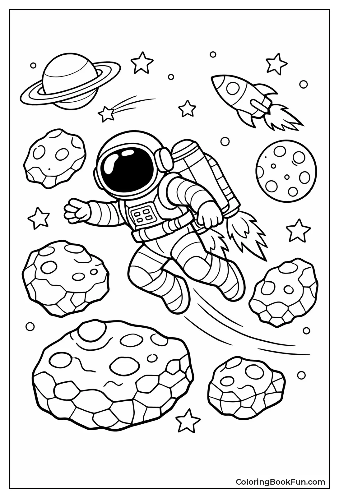 Astronaut Flying Jetpack Adventure