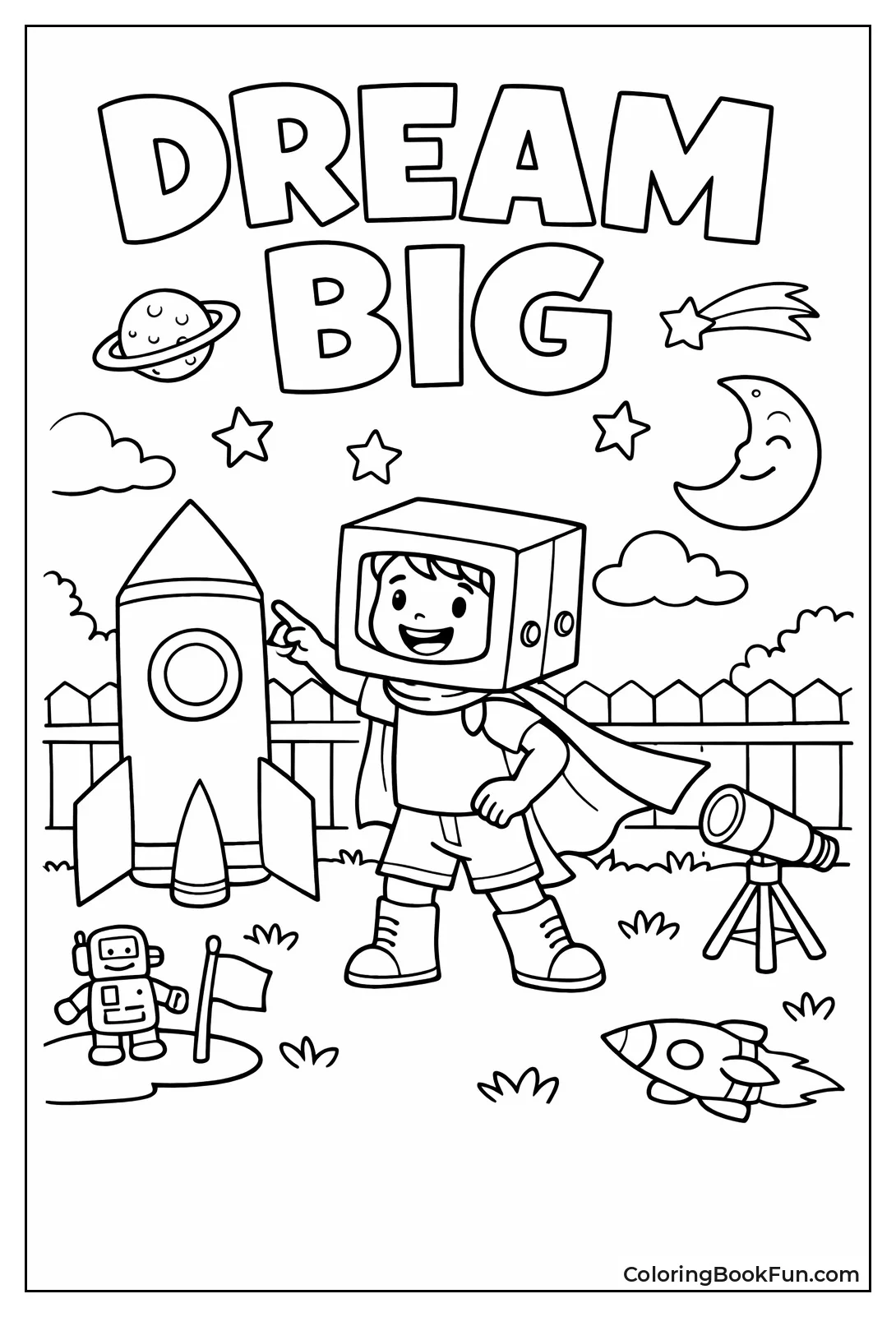 Kid in Box Helmet Dreaming