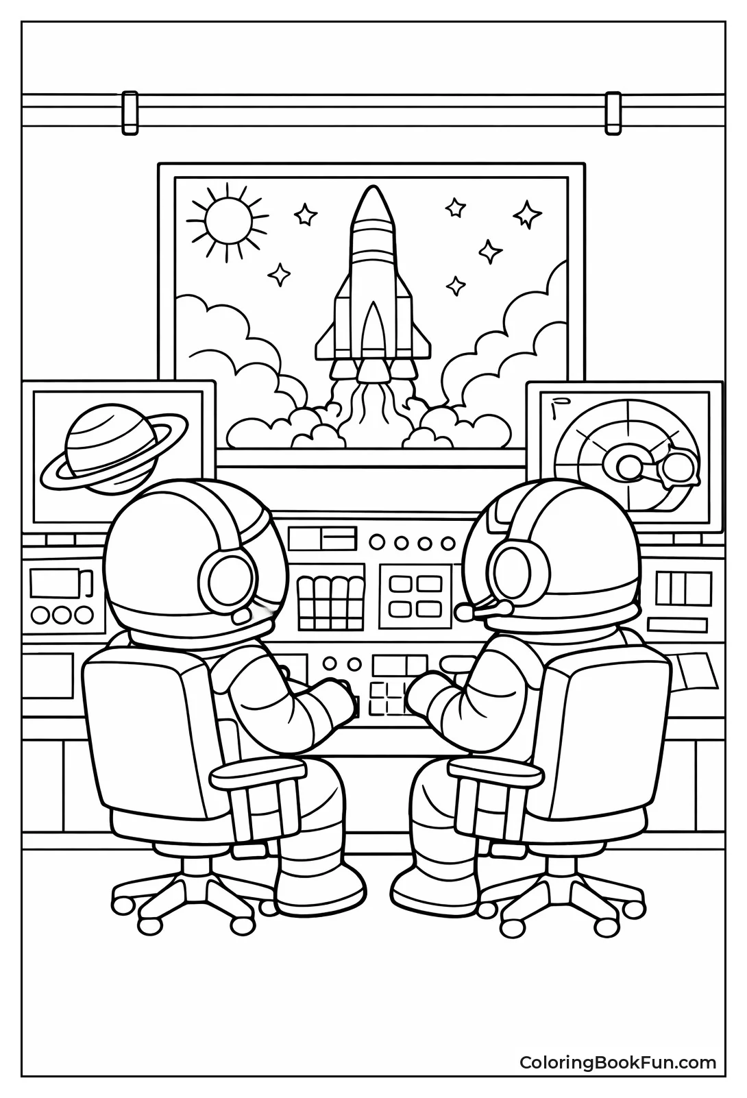 Astronauts in Mission Control