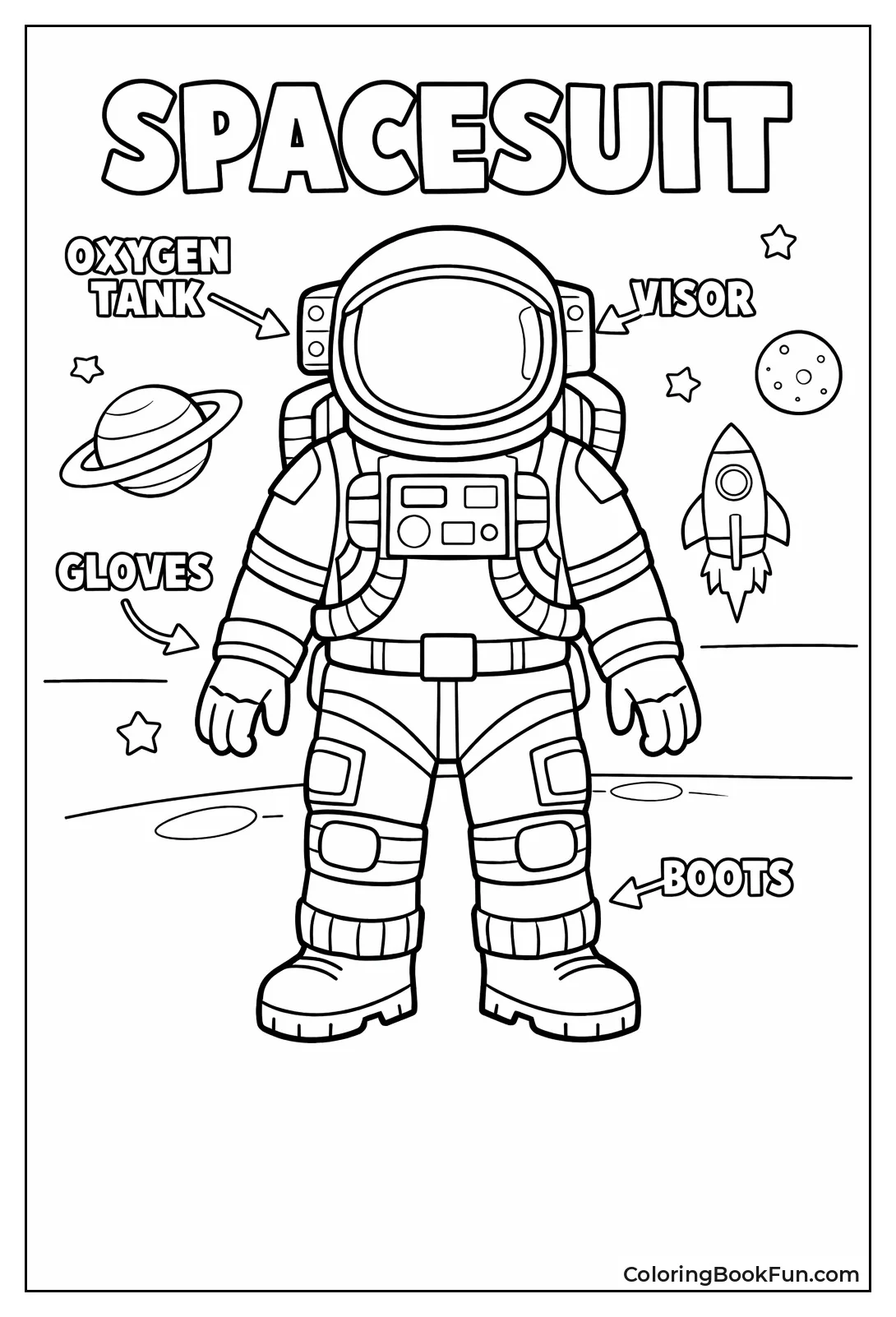 Spacesuit Parts Diagram