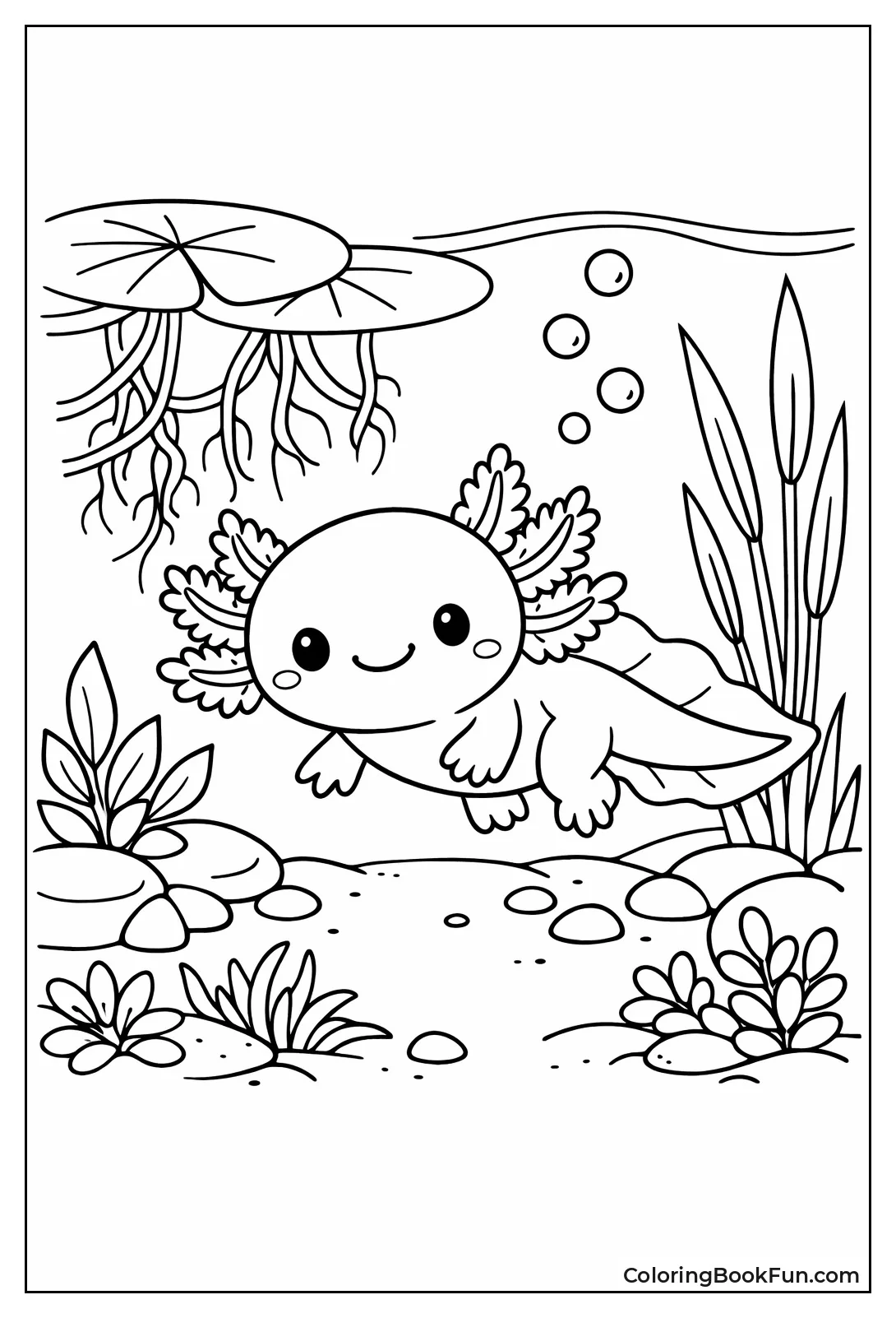 Axolotl Explores Lake Xochimilco