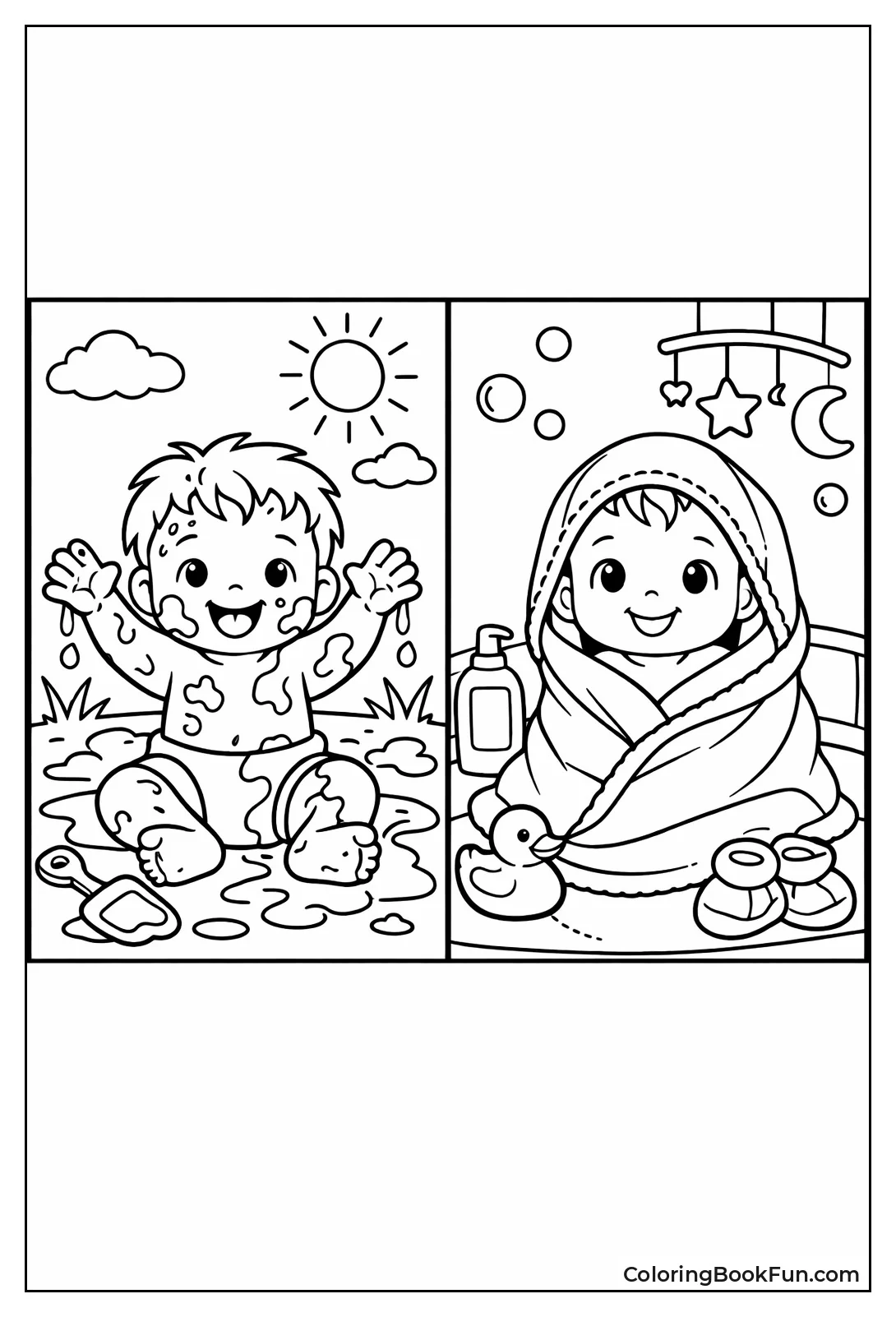 Before and After Bath