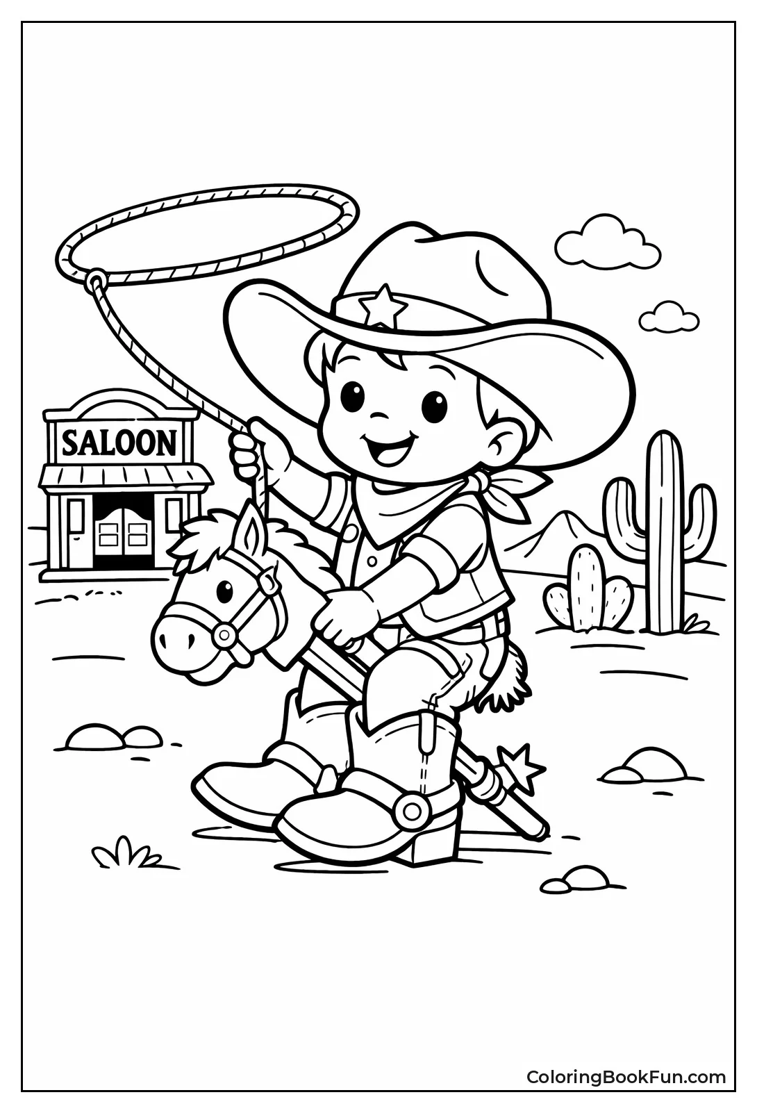 Baby Cowboy Hobby Horse