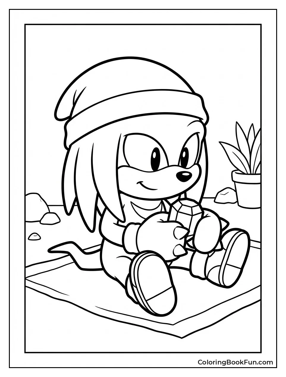 Baby Knuckles with Toy Emerald
