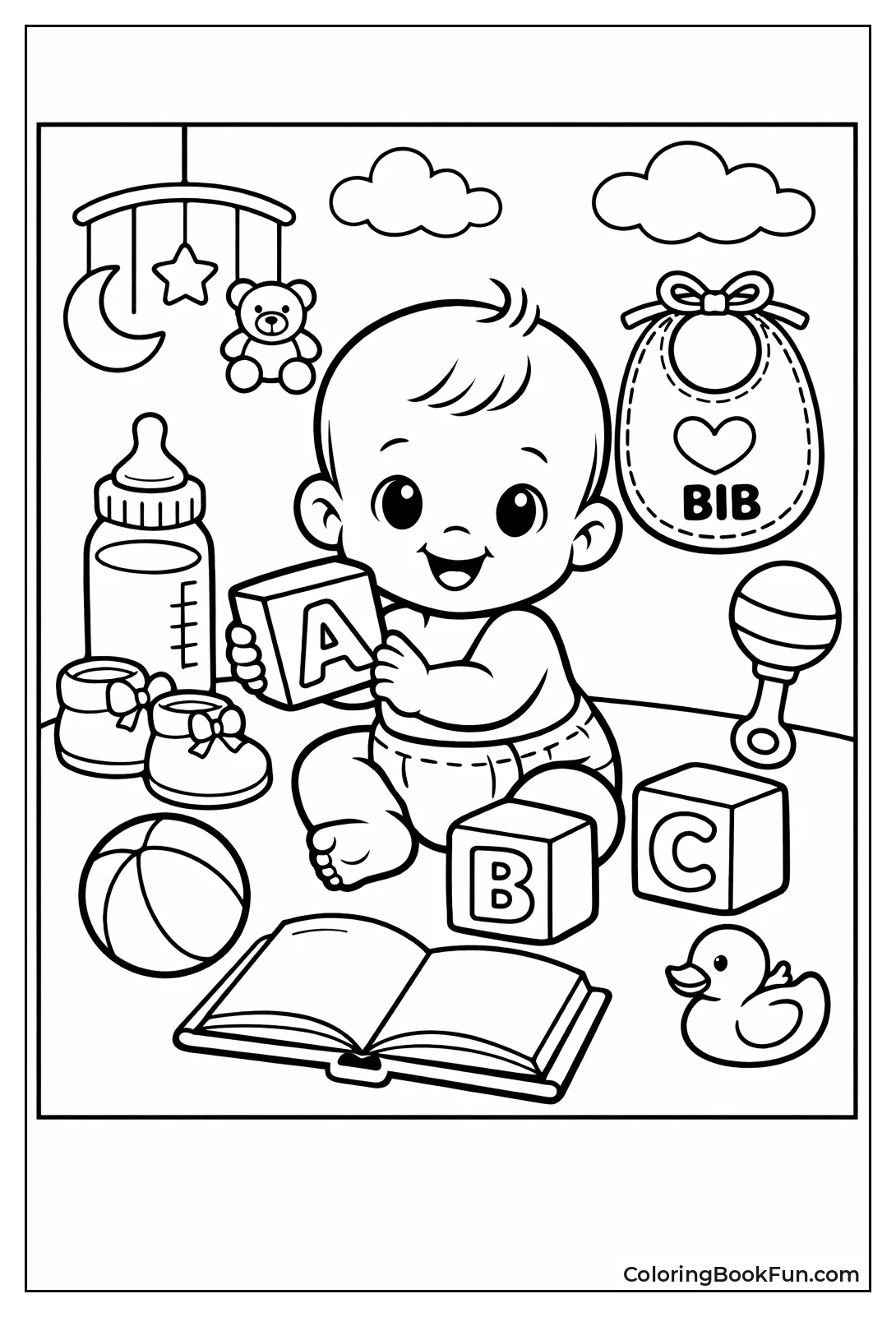 Labeled Nursery Items