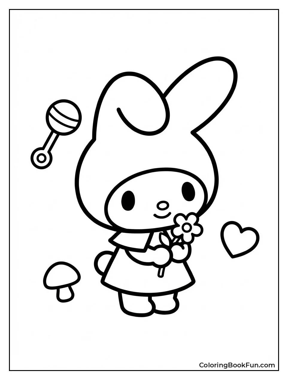 Baby My Melody Plays Cutely