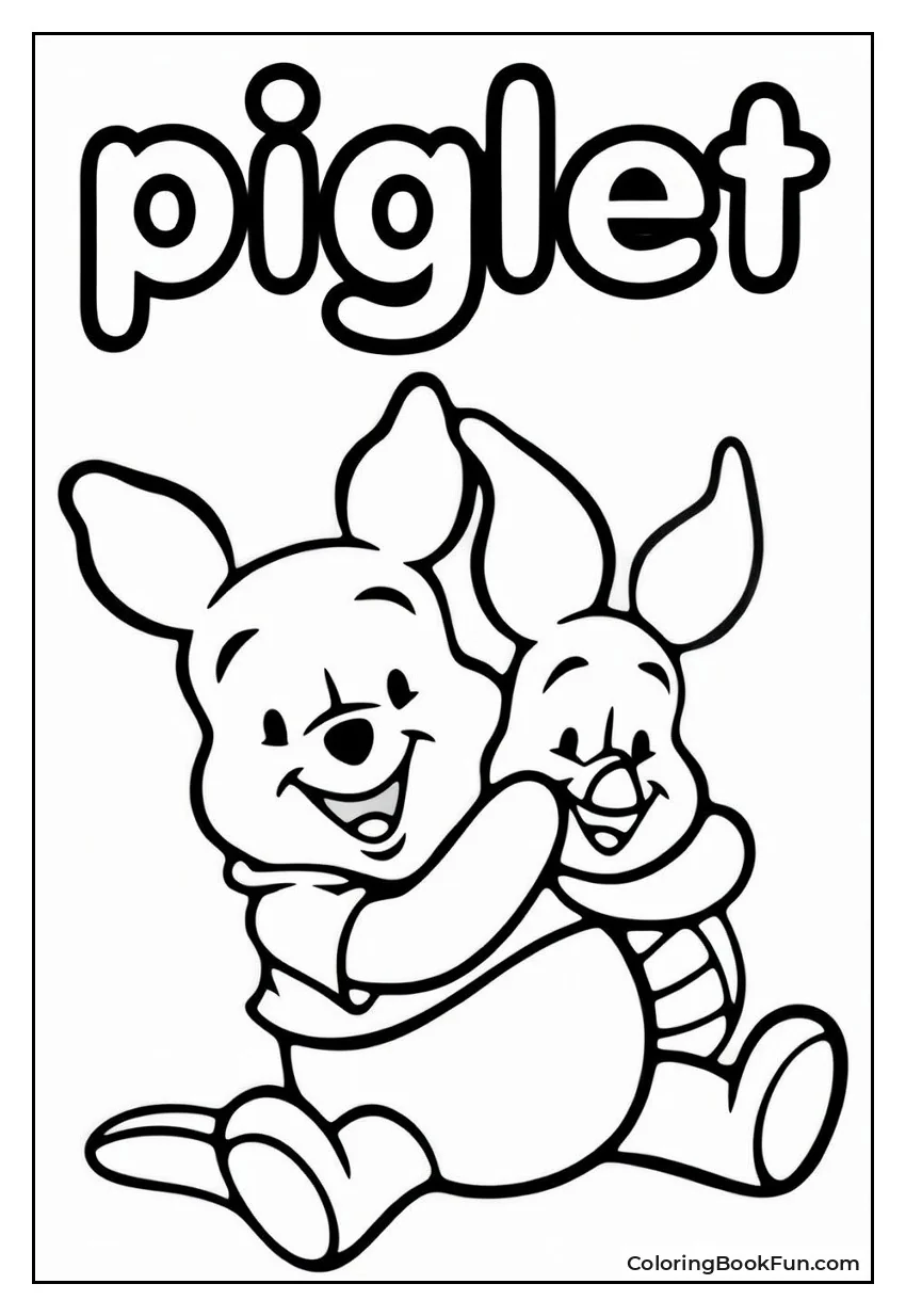 Baby Pooh Plays with Piglet