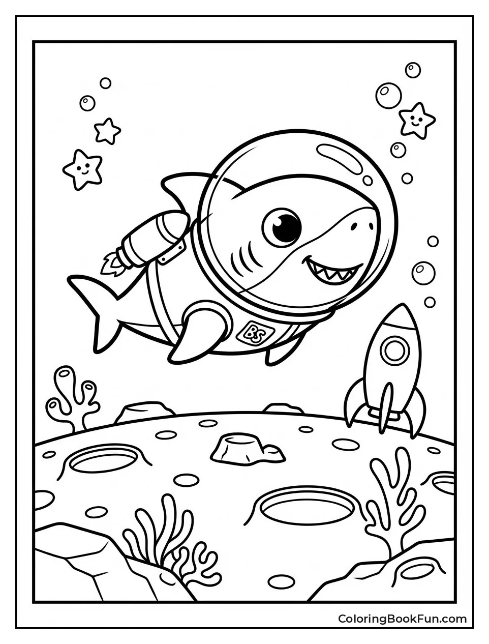 Astronaut Baby Shark Explores