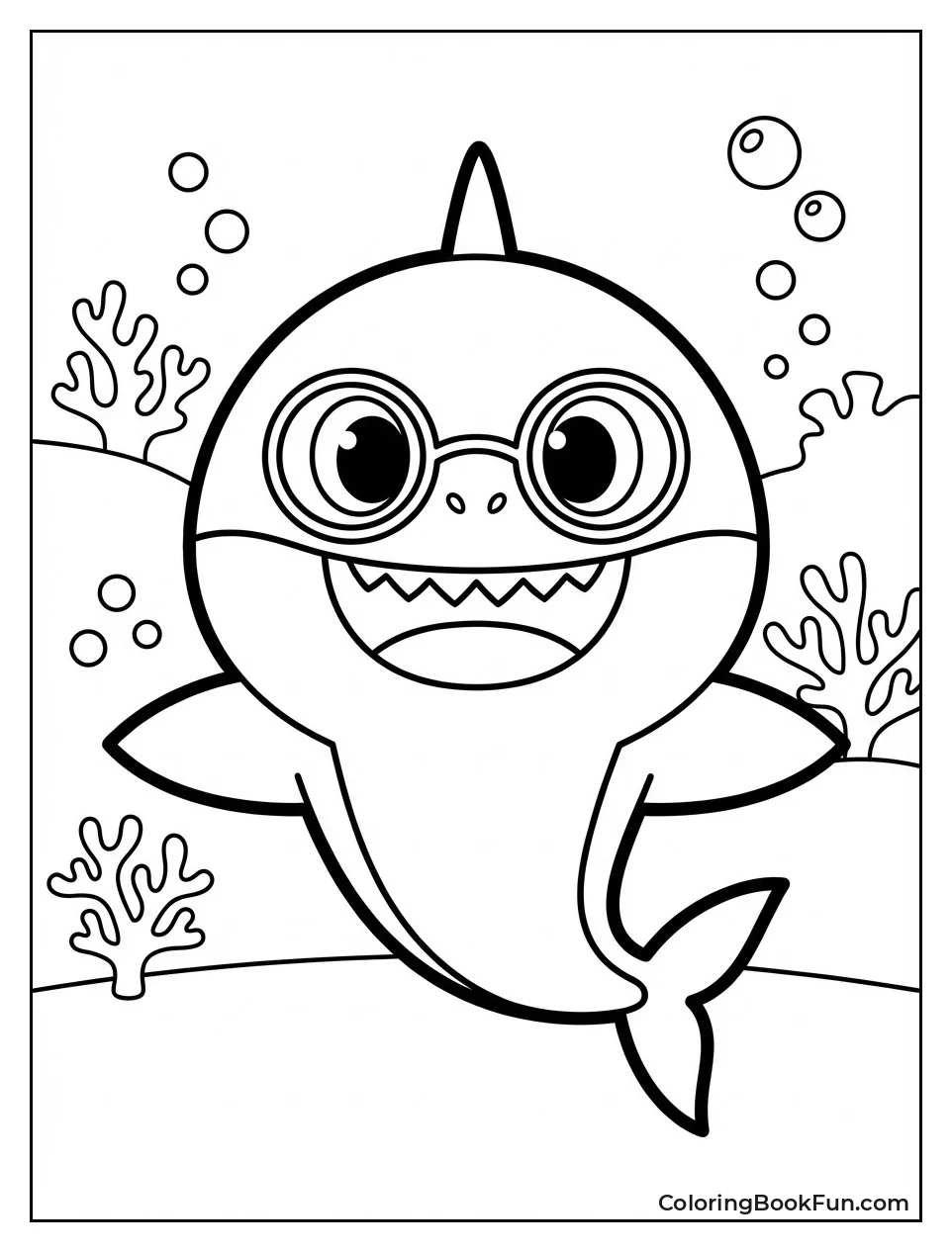 Grandma Shark Smiles Warmly