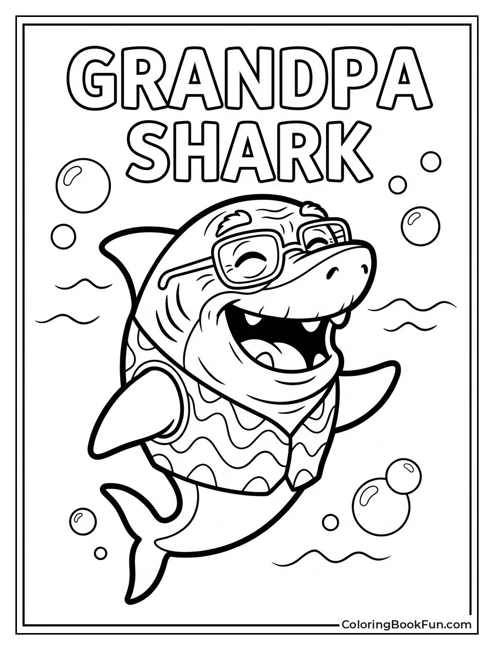 Grandpa Shark Laughs Big