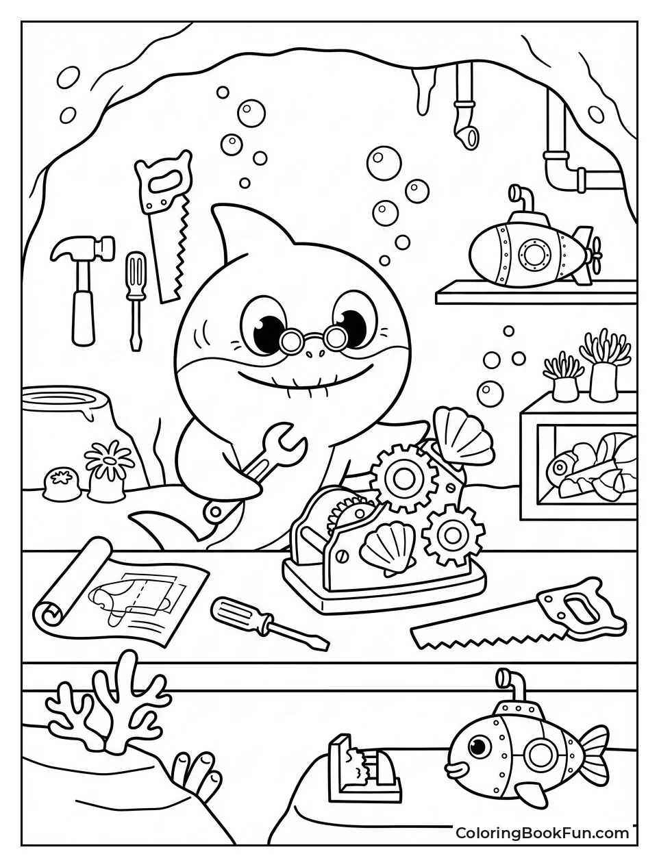 Grandpa Shark Builds Inventions