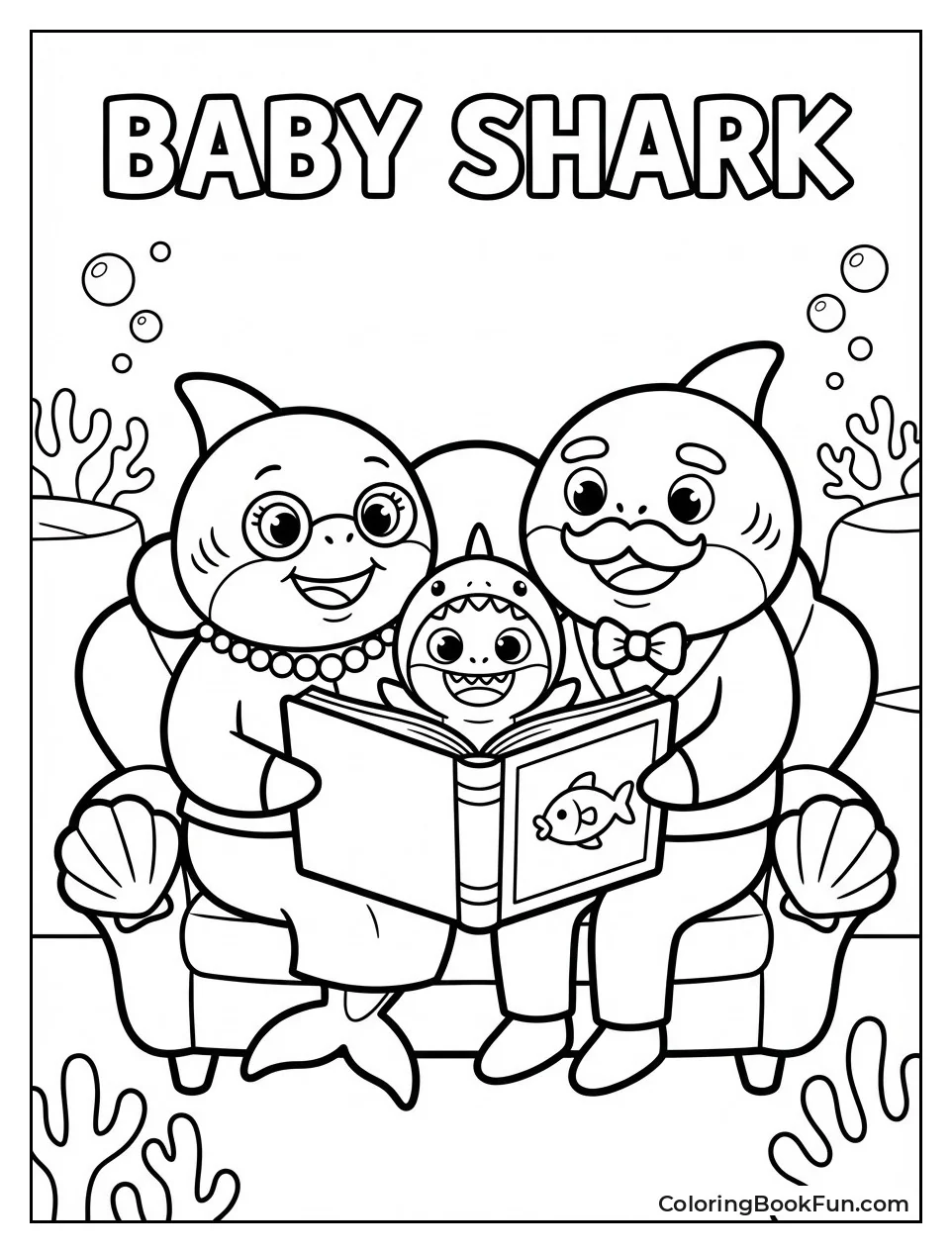 Grandparents Read to Baby