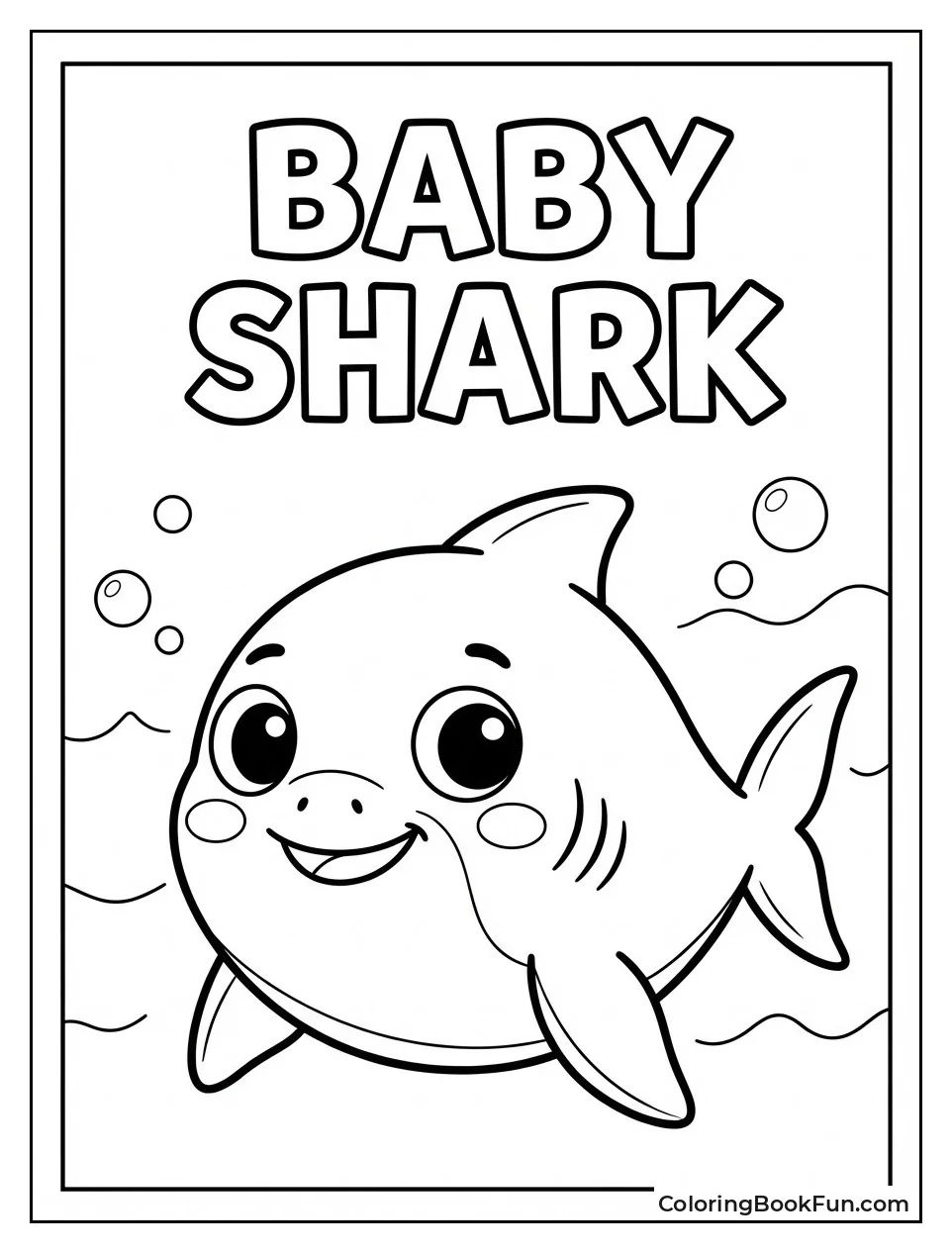 Smiling Baby Shark Closeup