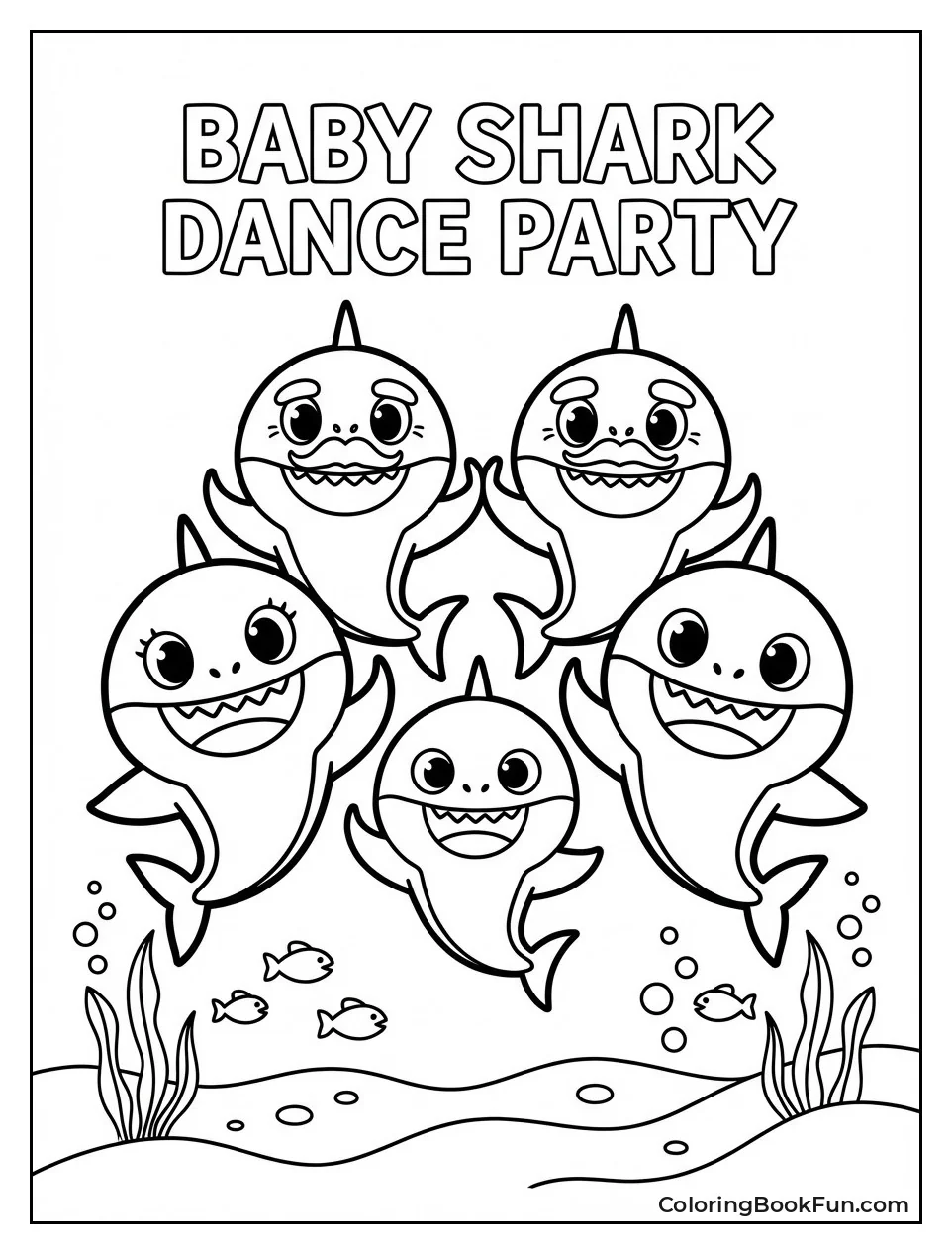 Shark Family Dances Circle