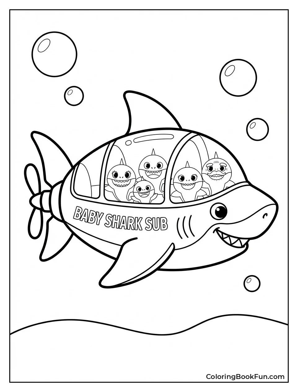 Family Rides Shark Mobile