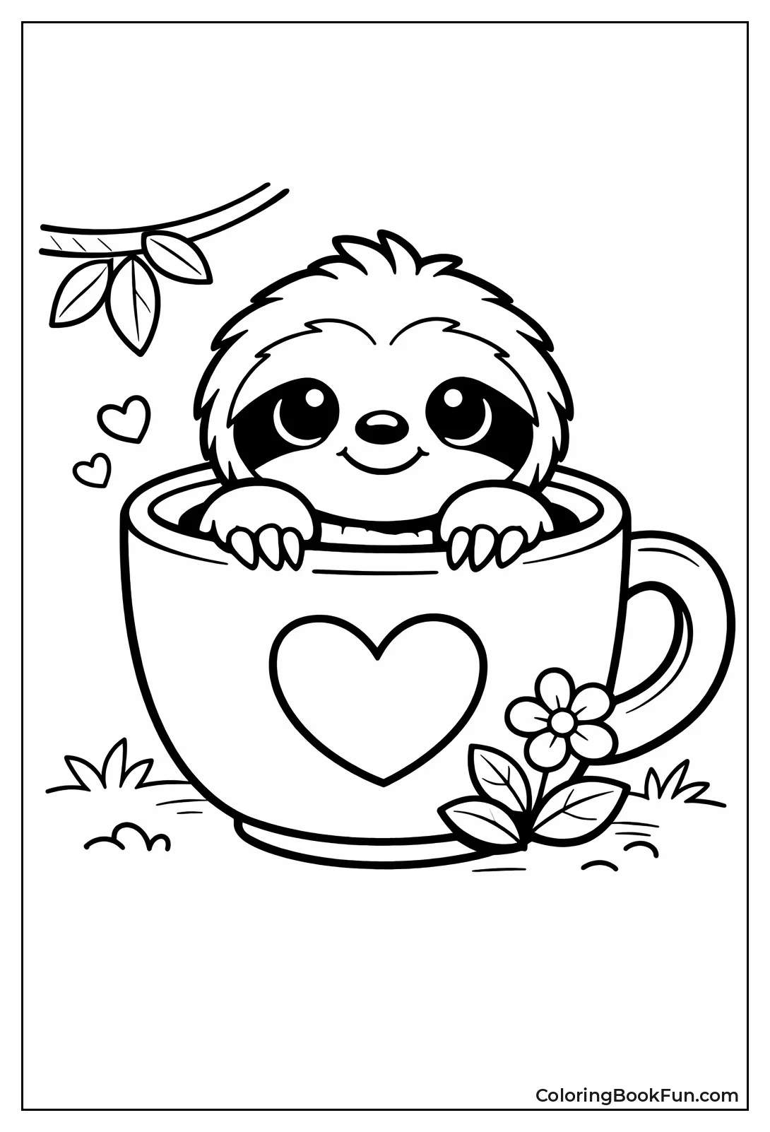 Baby Sloth in Mug
