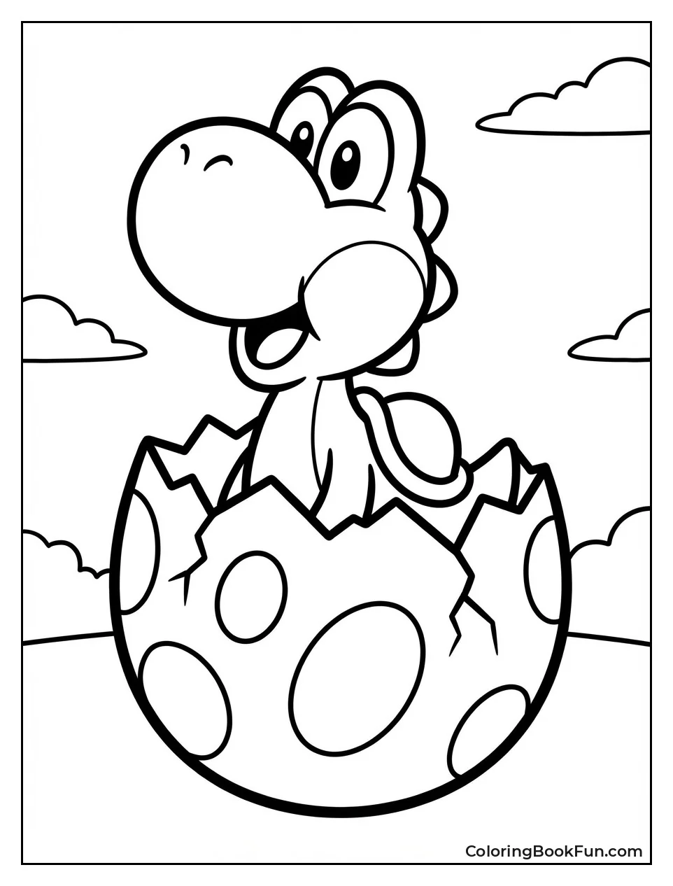 Baby Yoshi Hatching Egg