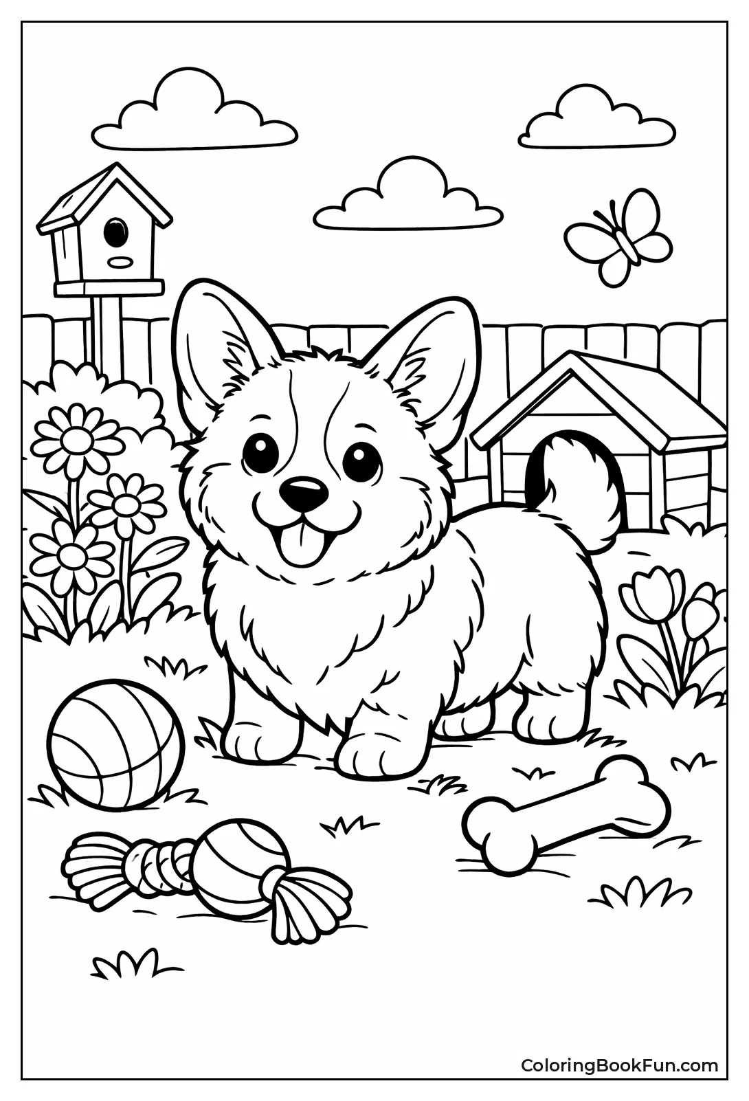 Backyard Realistic Corgi