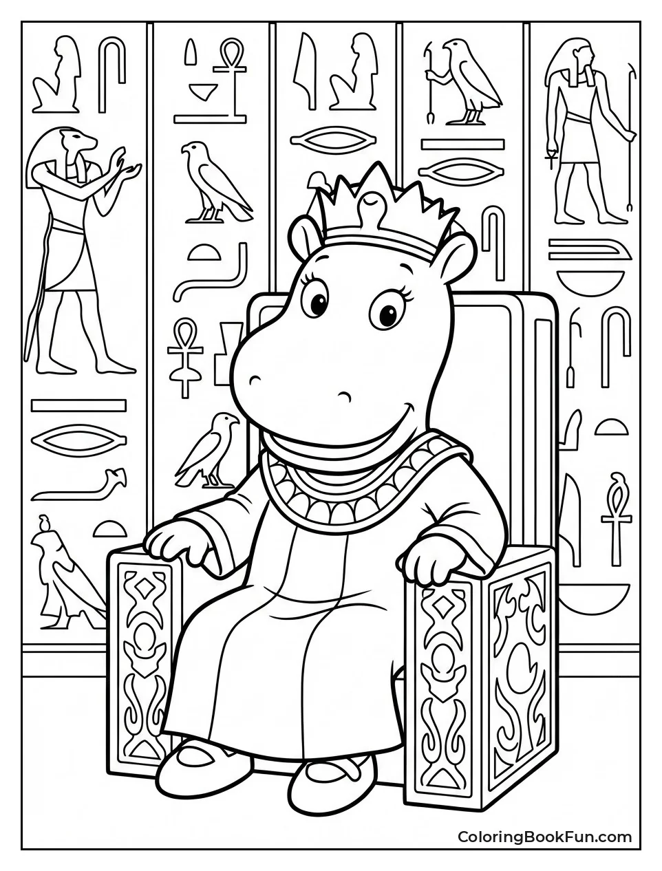 Tasha Sits on Golden Throne