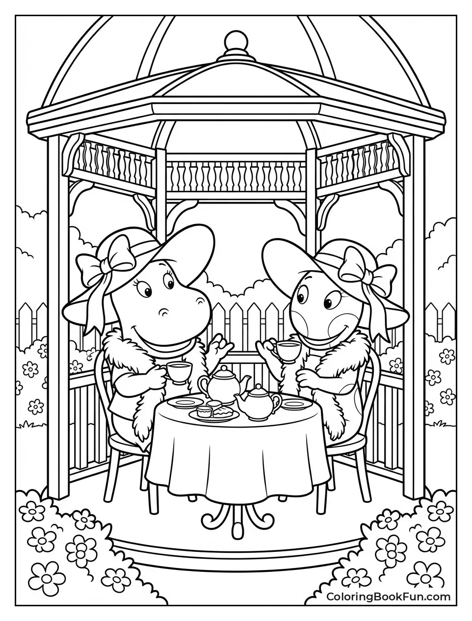 Tasha and Uniqua Sip Tea