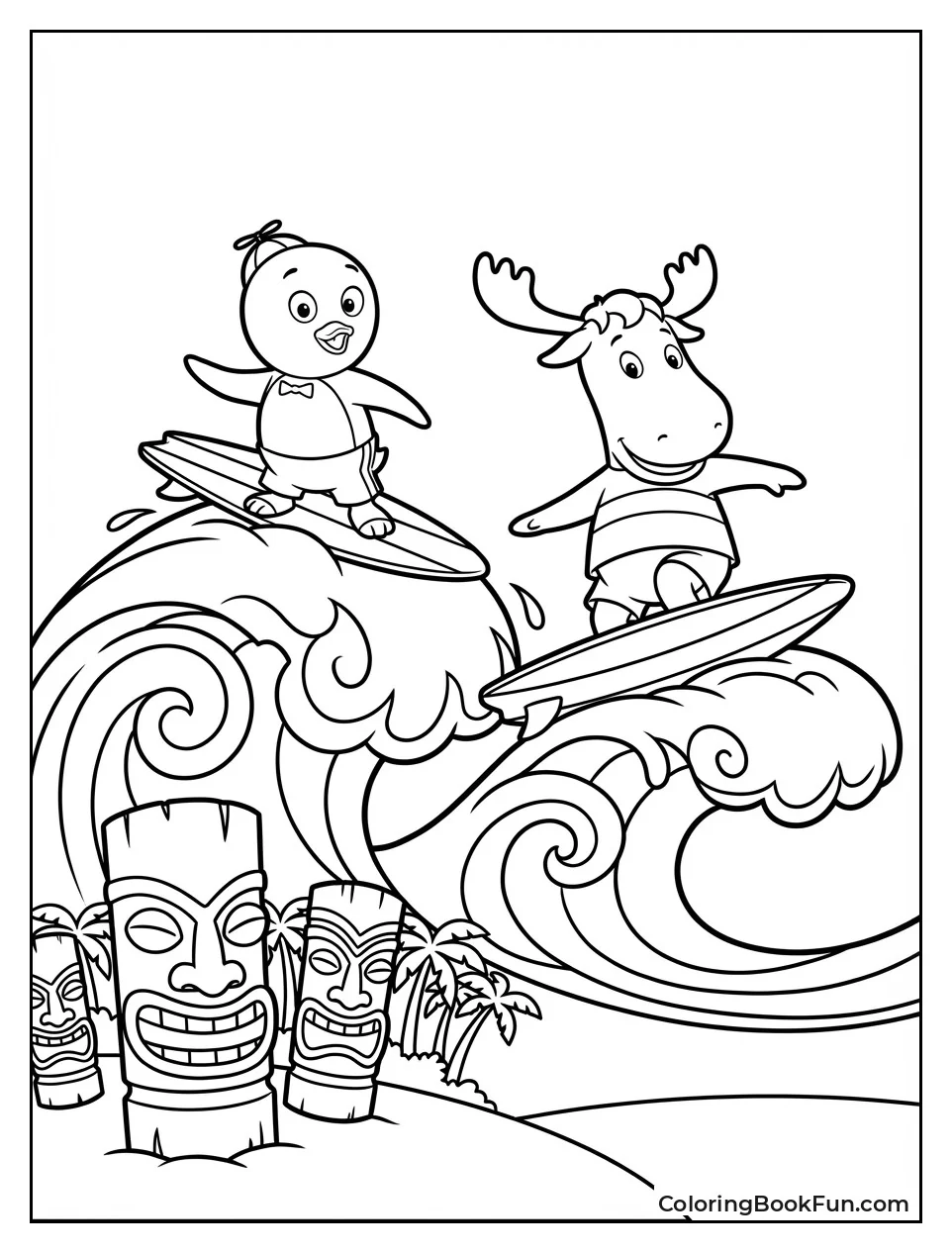 Pablo and Tyrone Surf Waves