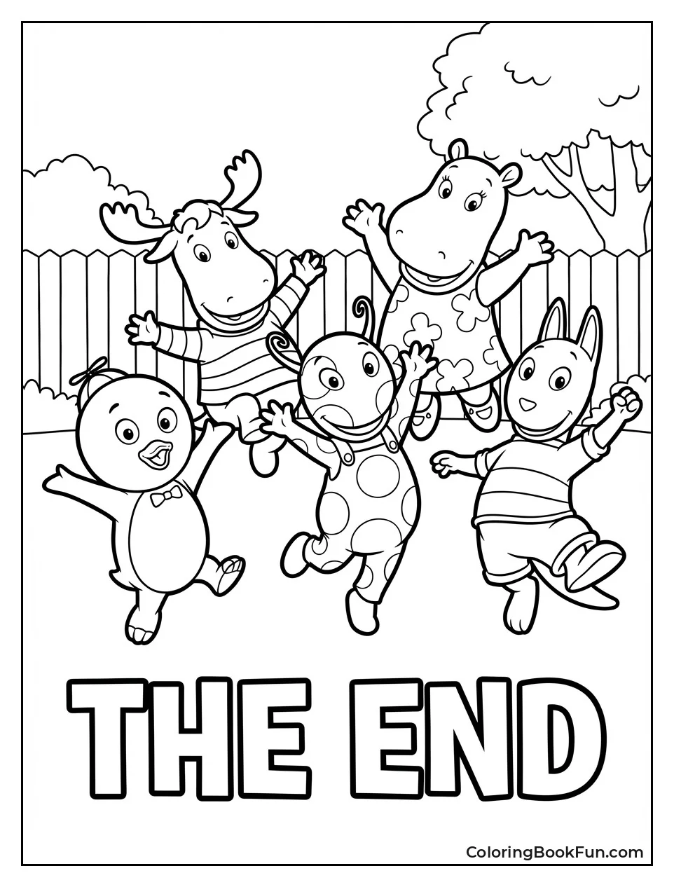 Friends Jump in Freeze Frame