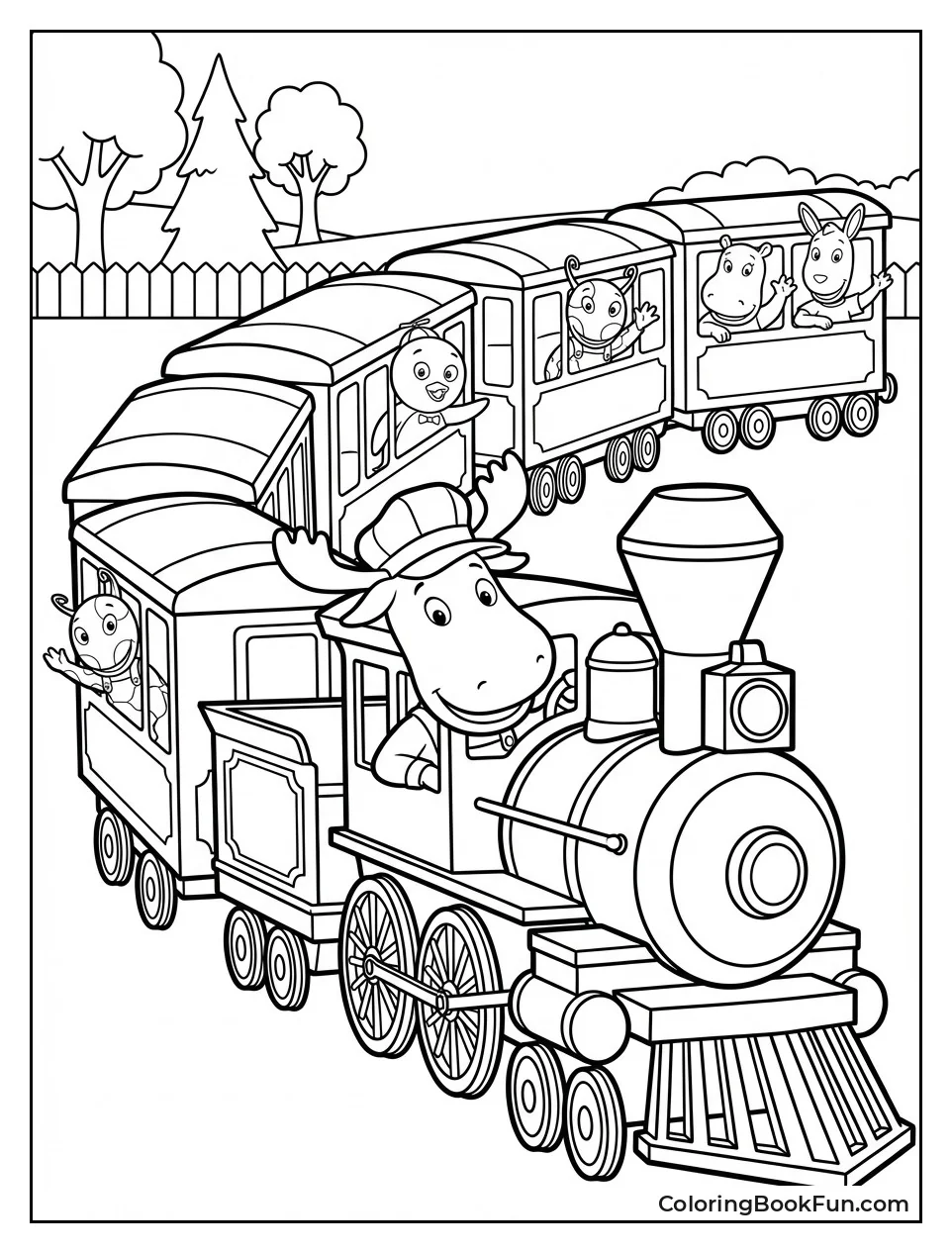 Tyrone Drives Steam Train