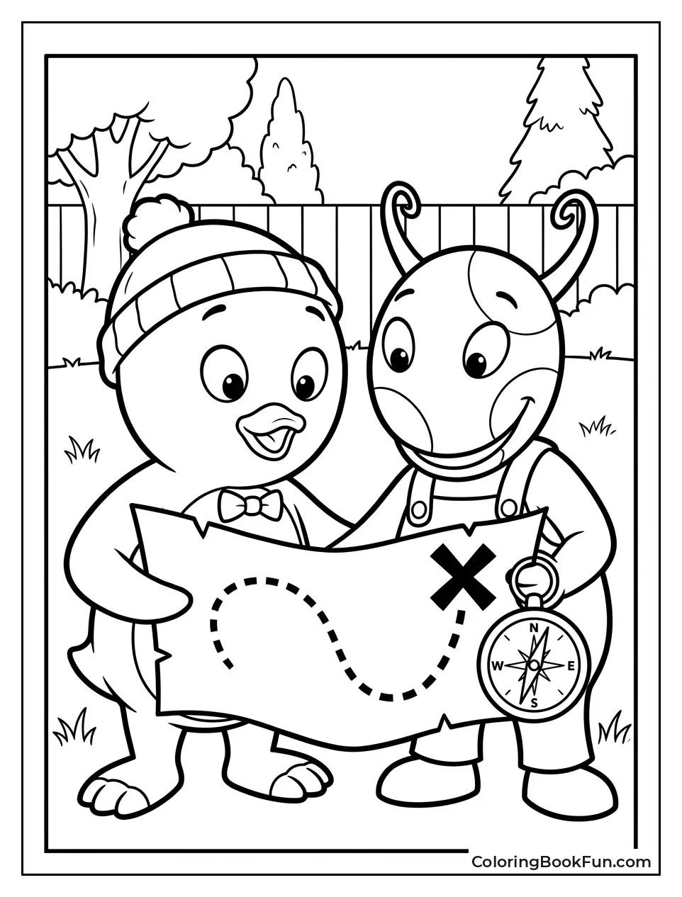 Pablo and Uniqua Check Map