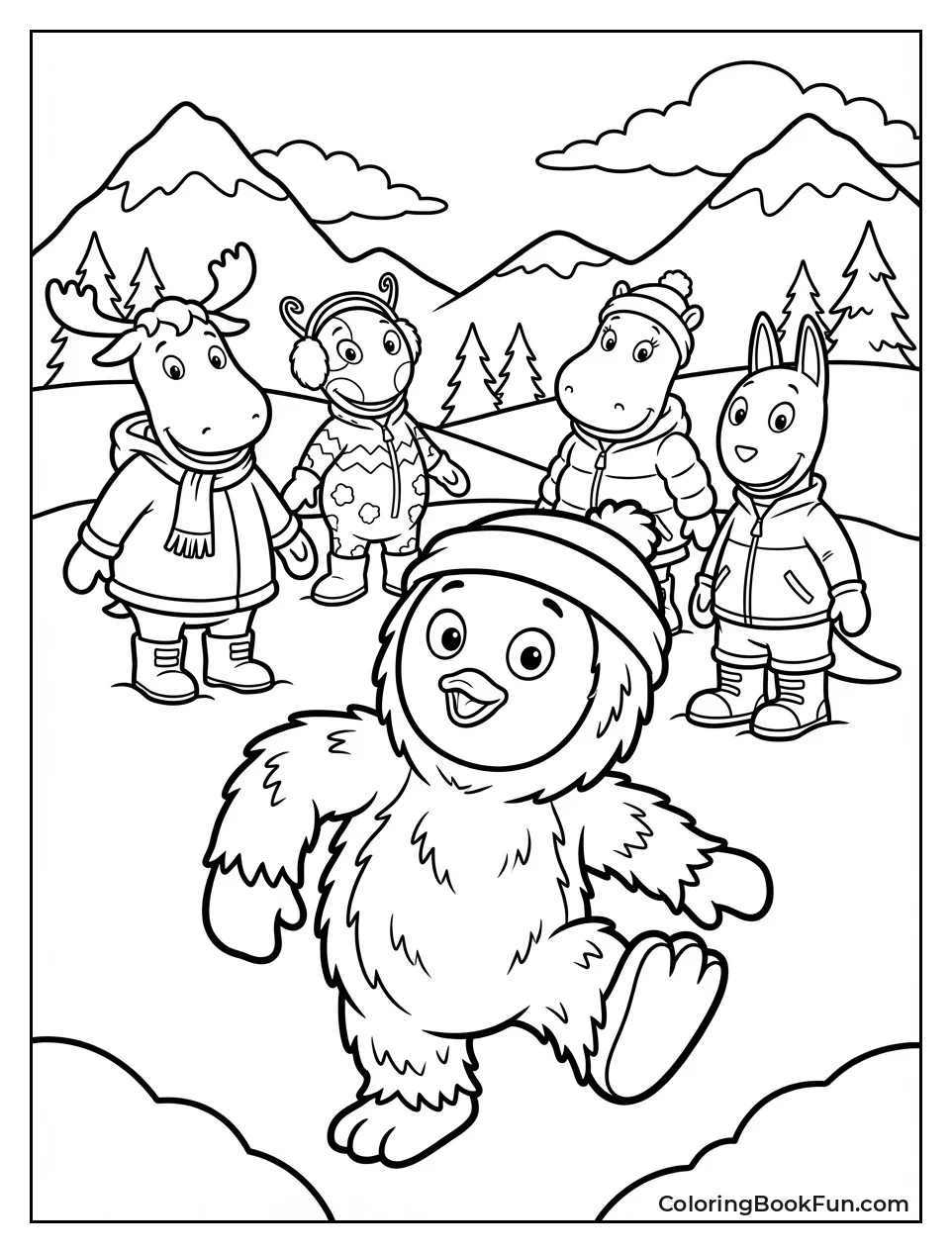 Yeti Pablo Stomps in Snow