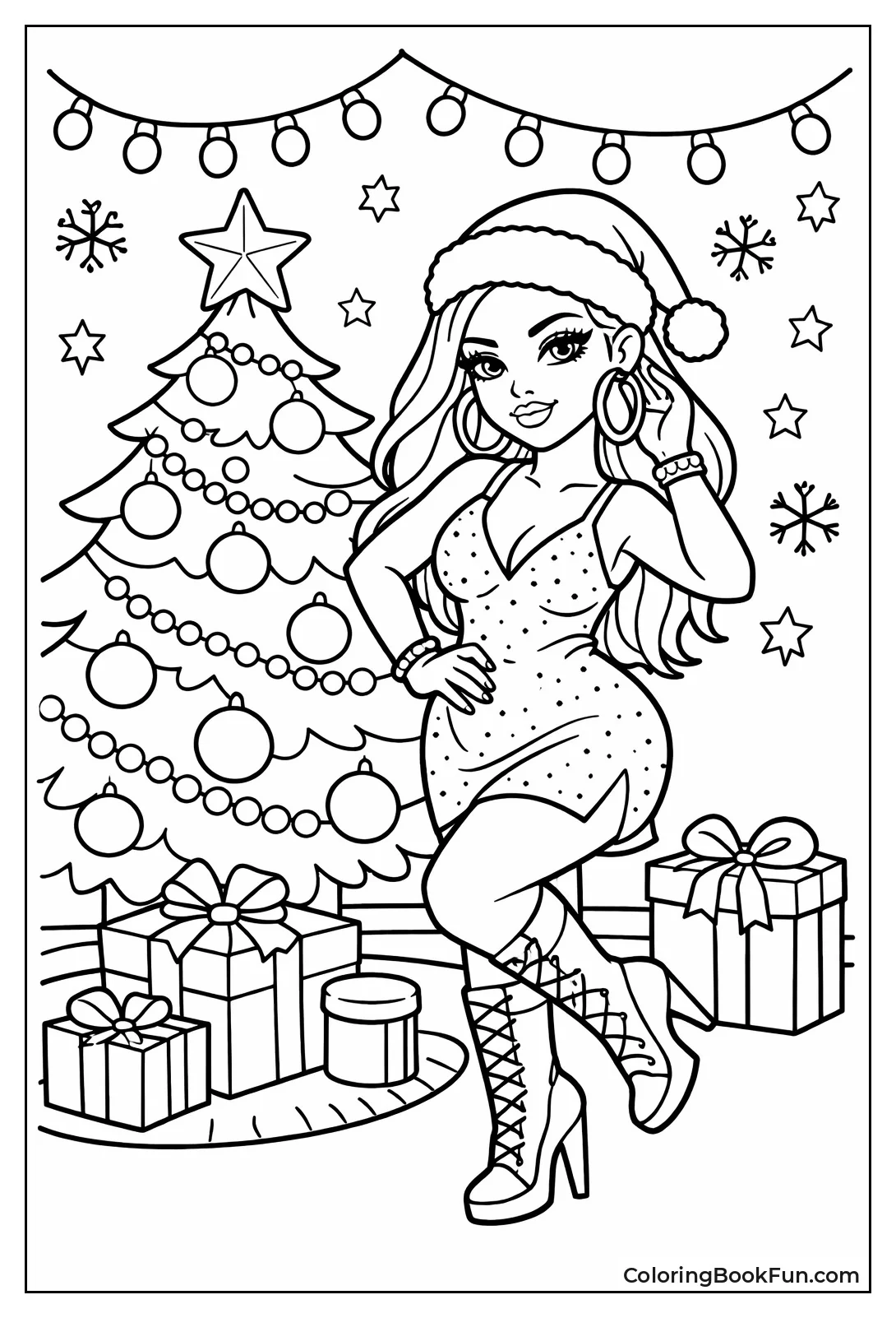 Christmas Baddie by Festive Tree