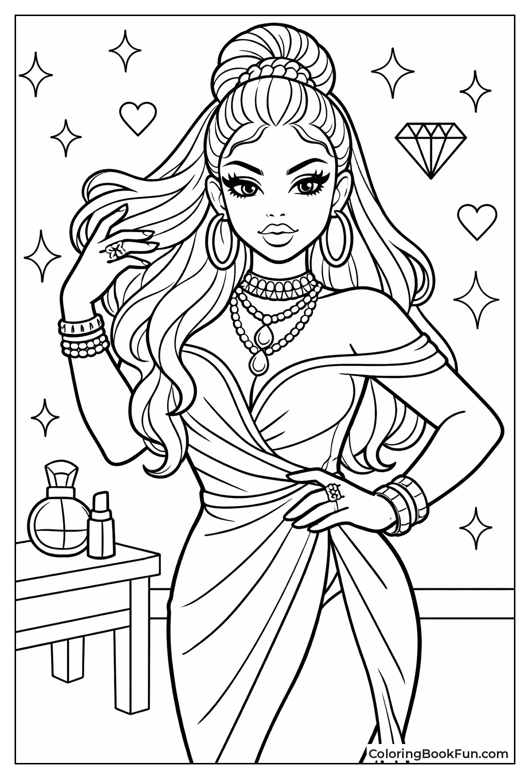 Glamorous Baddie Wears Fancy Gown