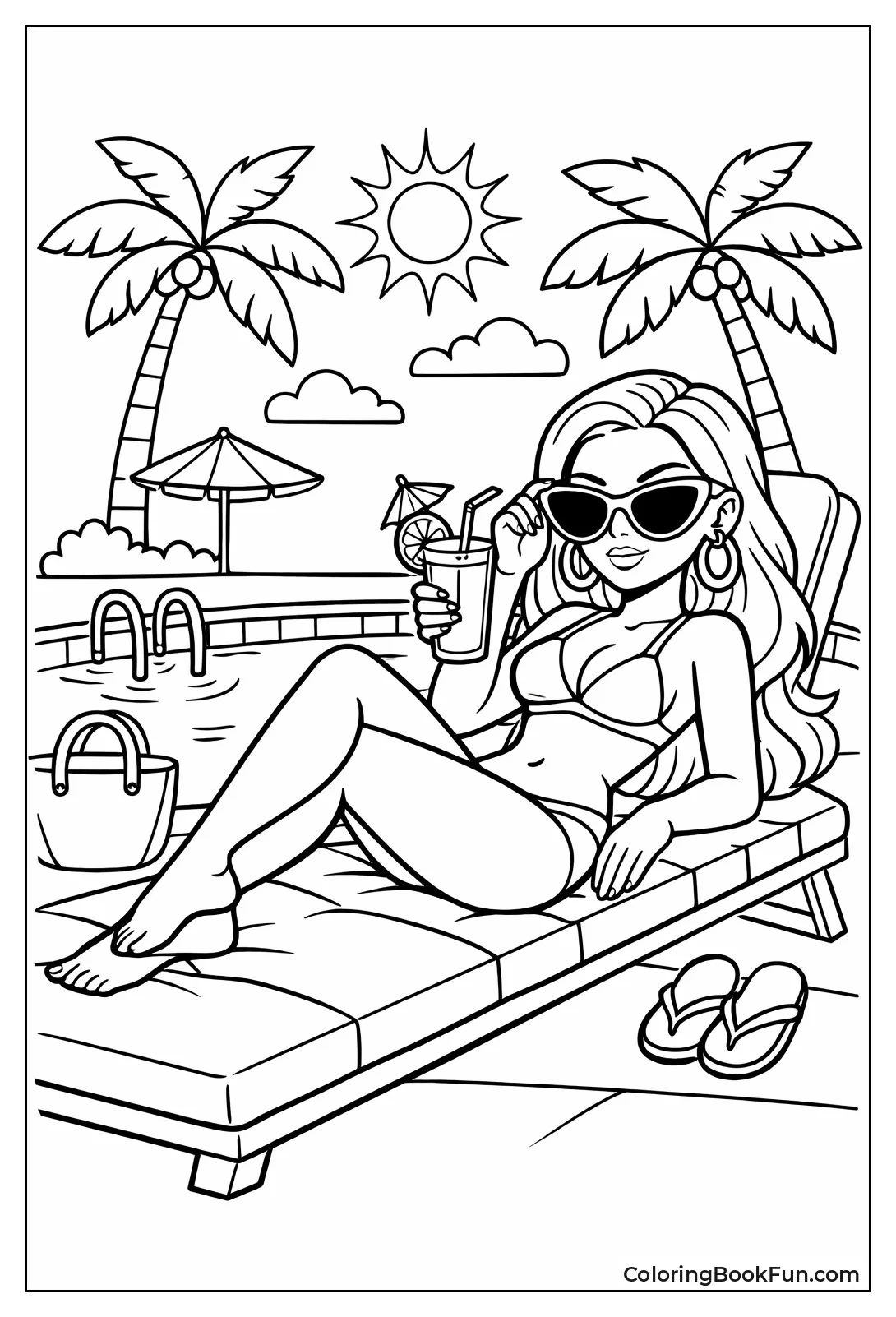 Baddie Lounges by Pool