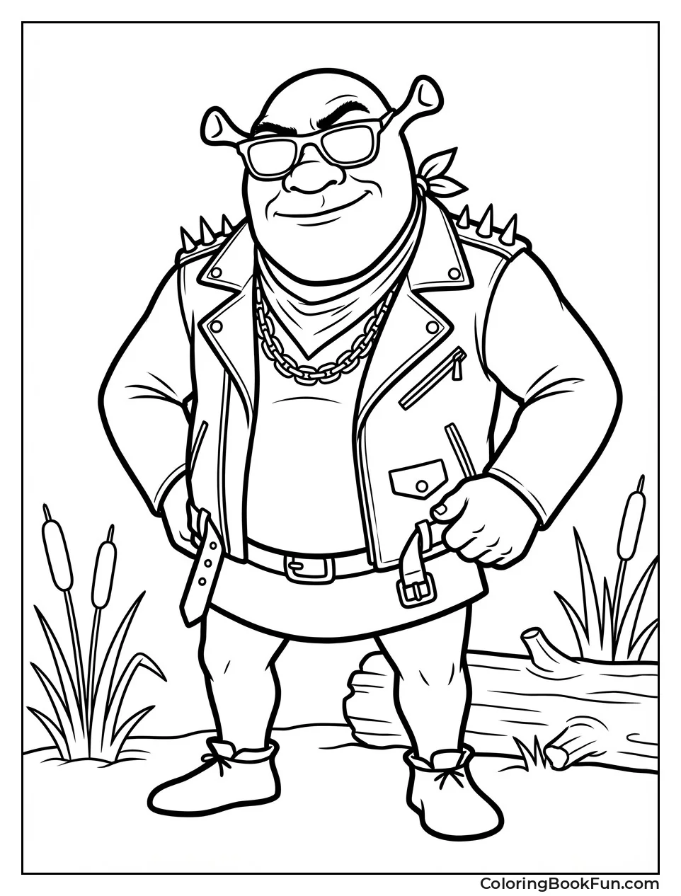 Baddie Shrek with Shades