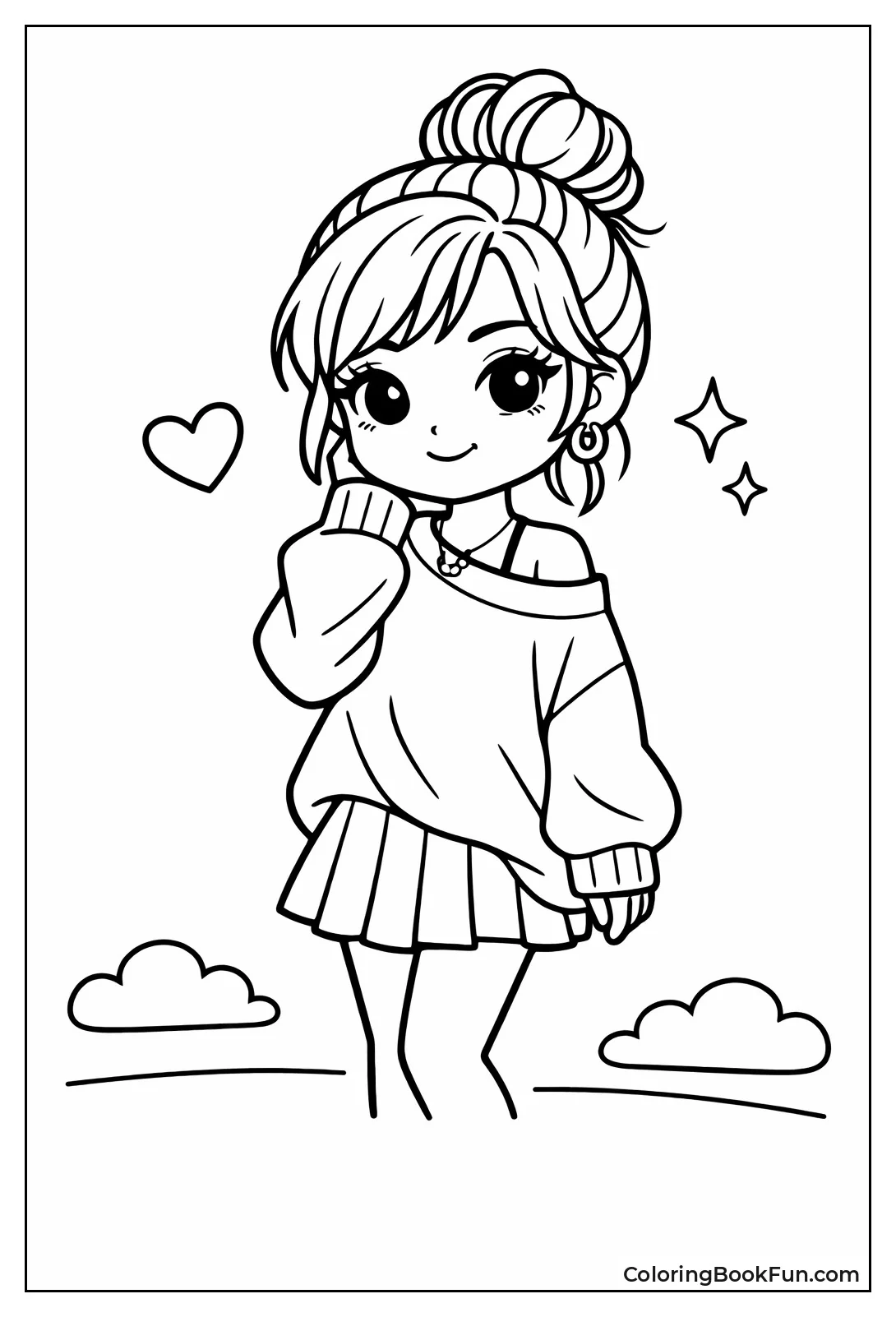 Soft Baddie in Big Sweater