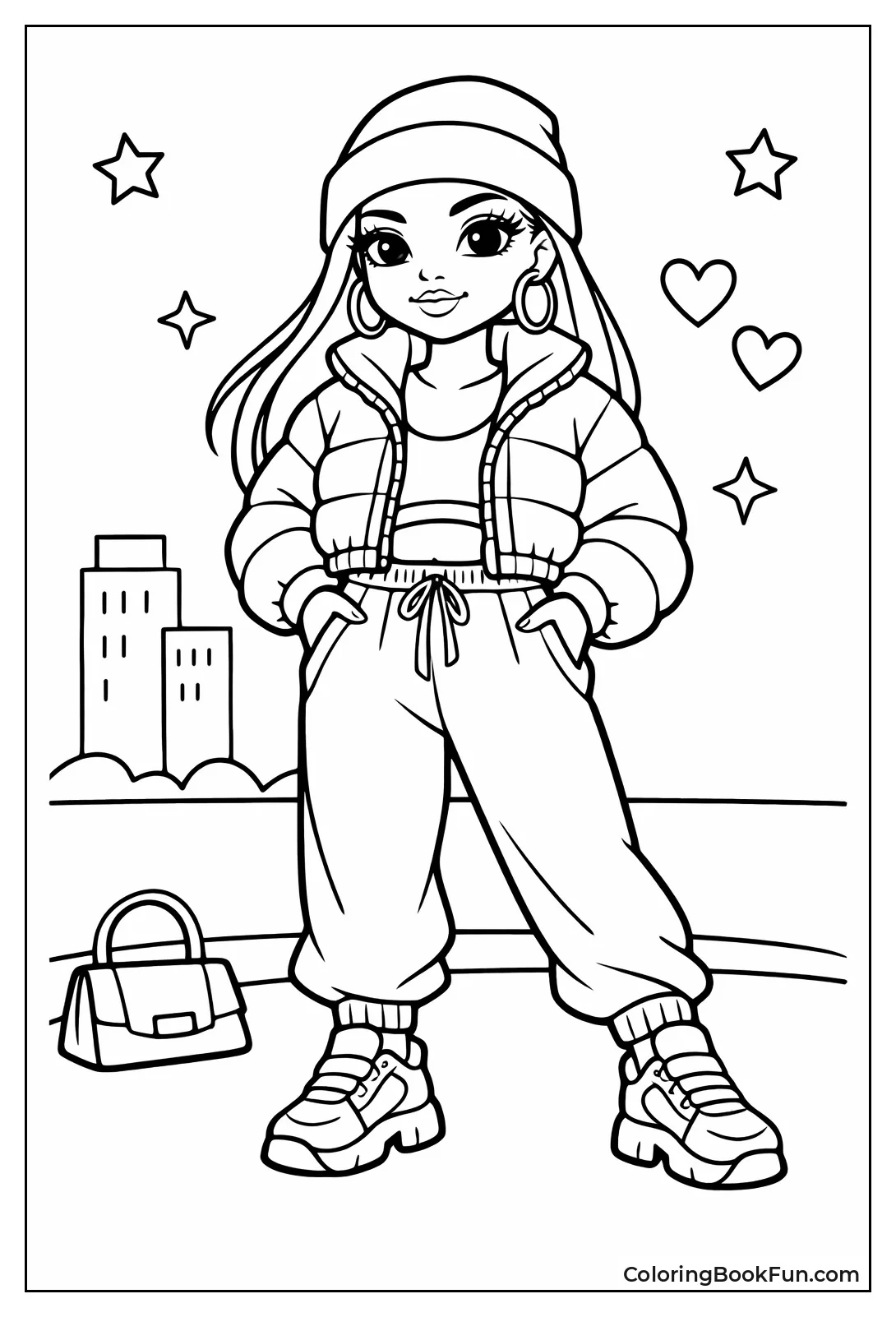 Streetwear Queen Poses Boldly