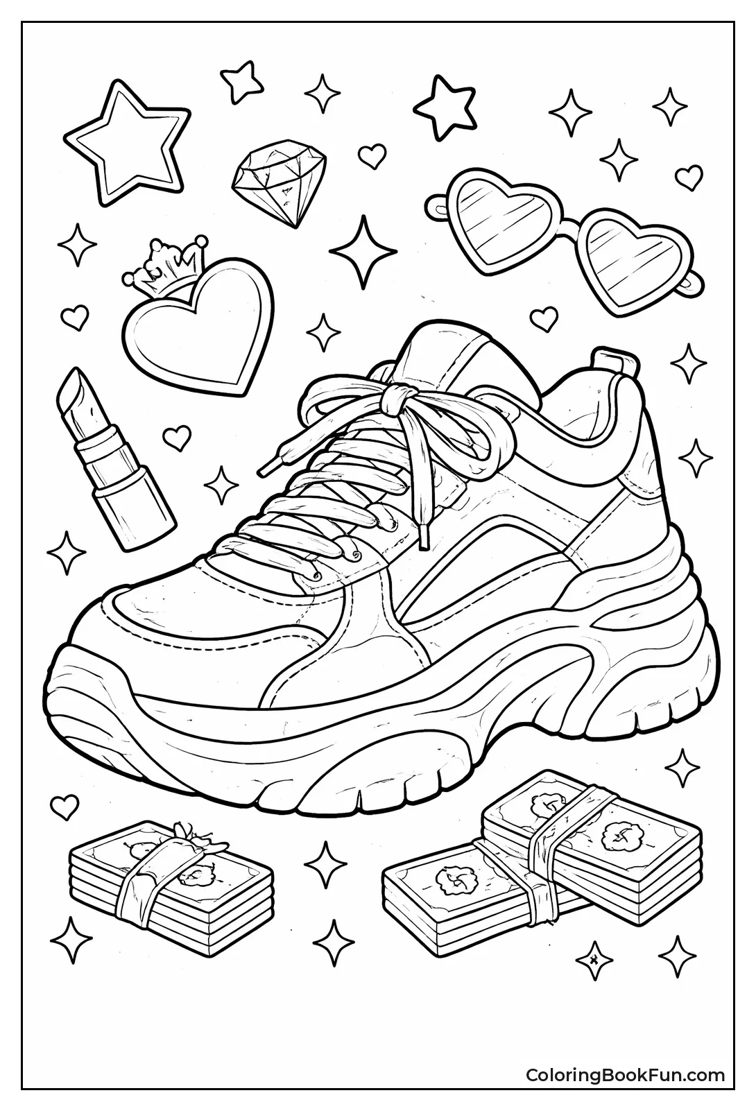 Chunky Sneaker Shows Thick Laces