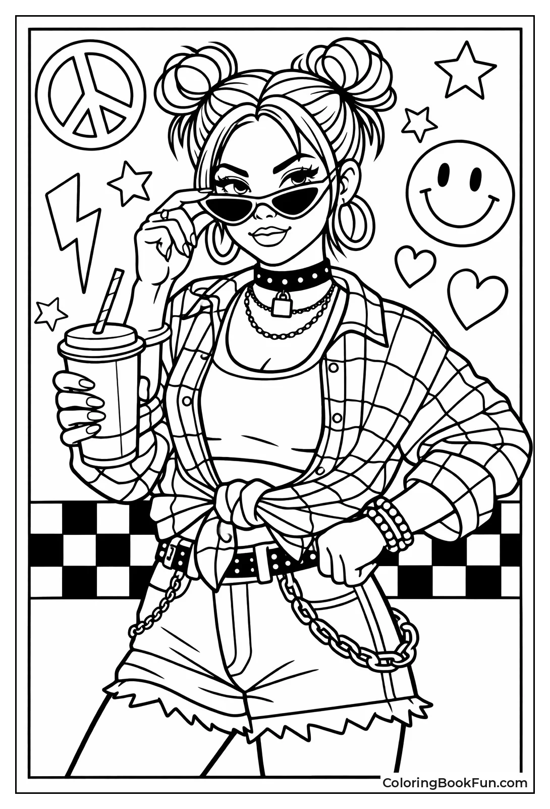 Grunge Baddie Rocks 90s Look