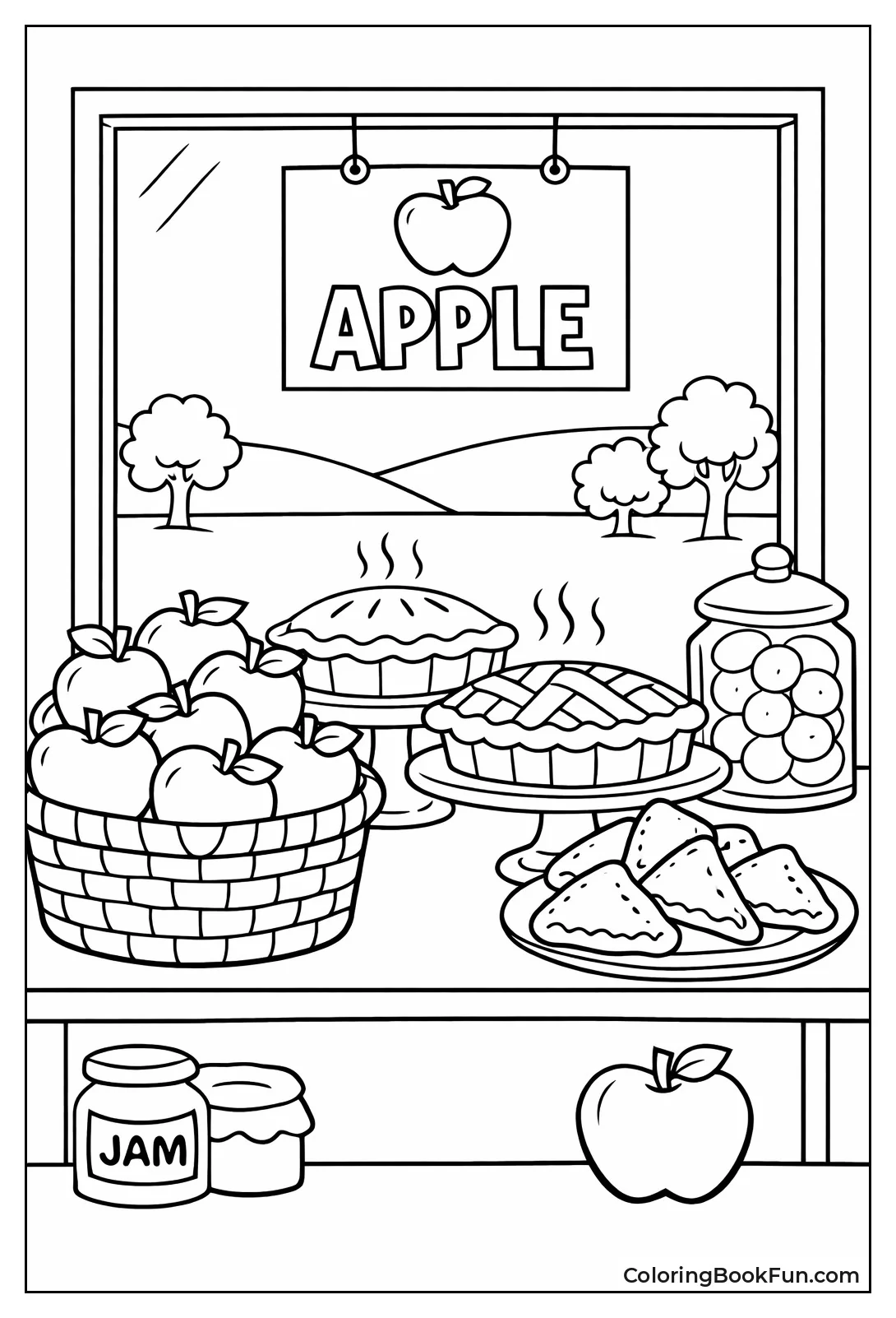 Bakery Counter with Pies