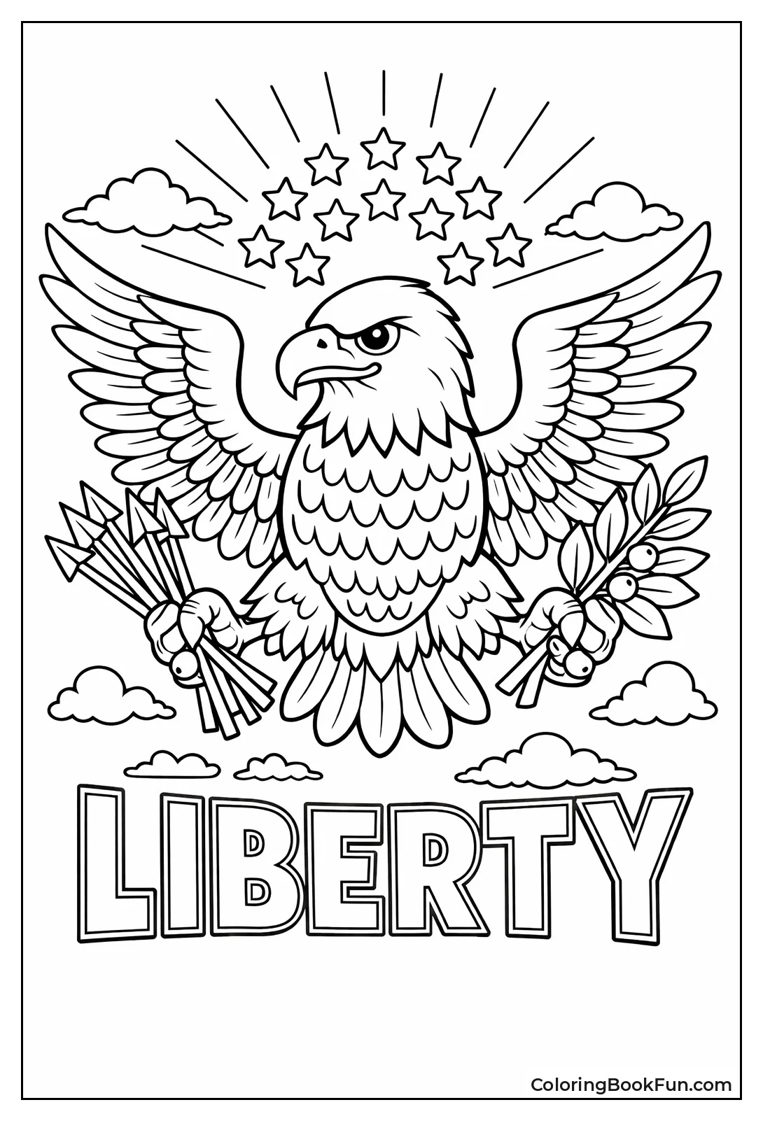 Eagle Holds Arrows Branch