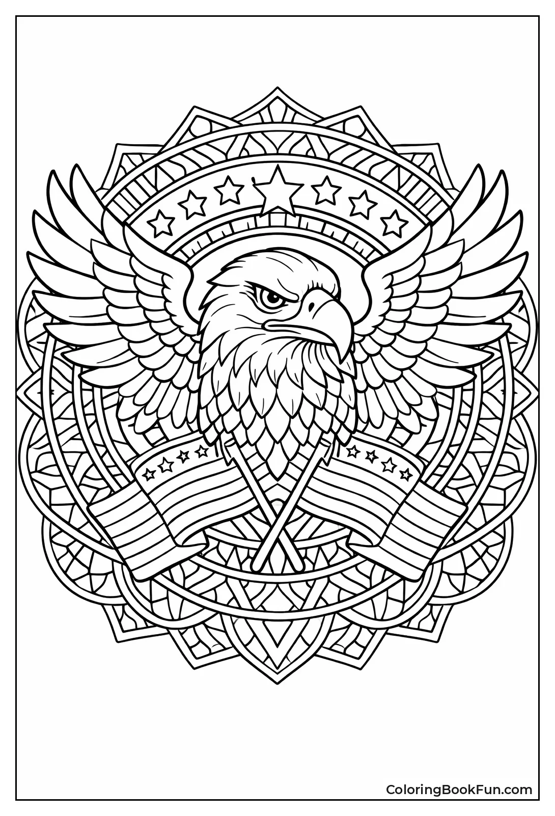 Mandala Eagle Wing Design