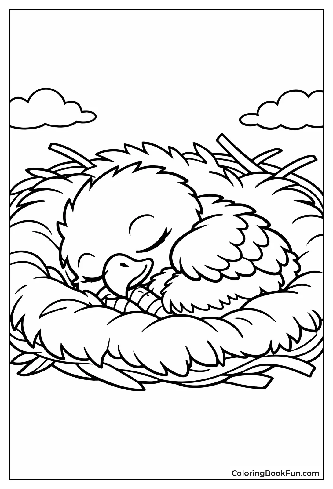 Sleeping Eagle Nestling