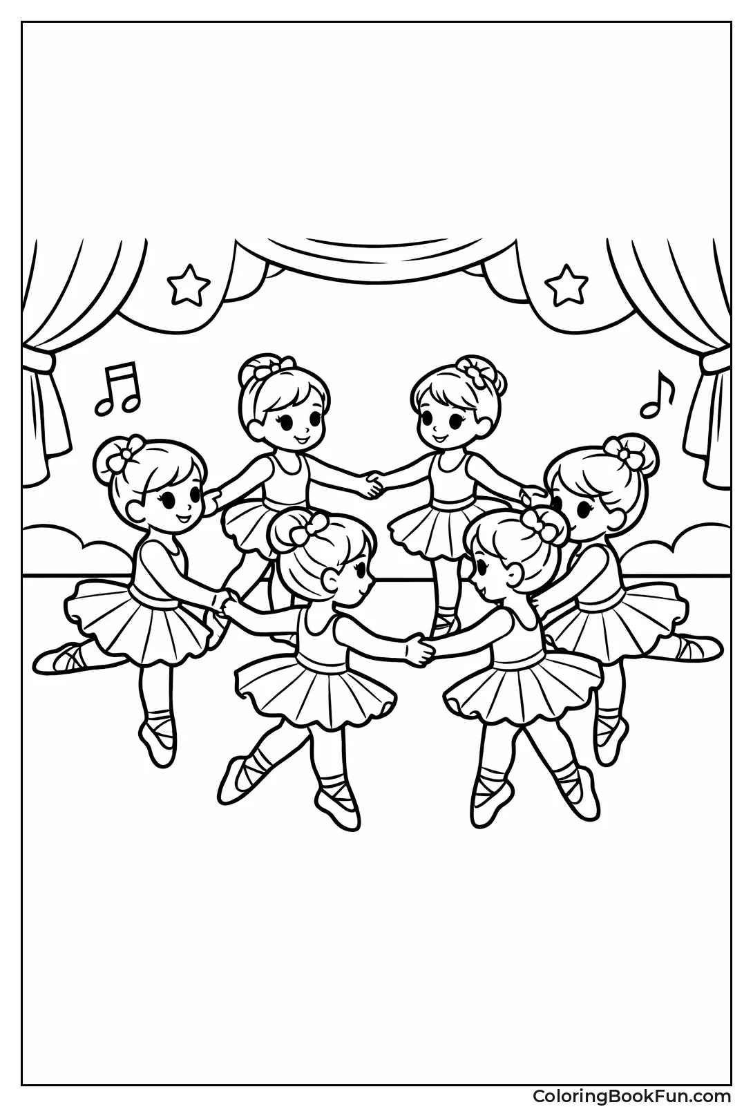 Ballerinas in Circle Dance