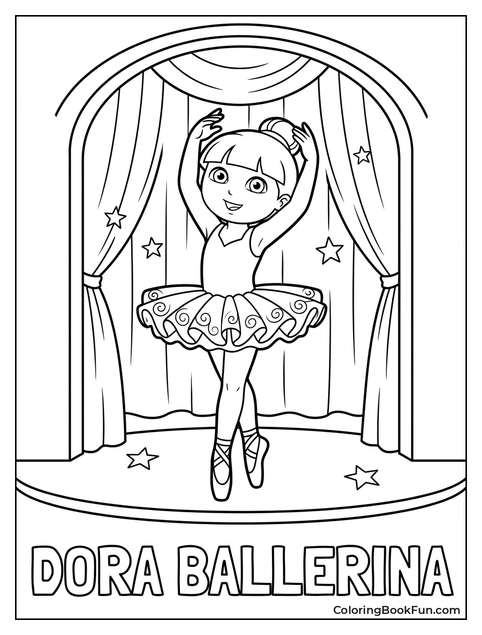 Ballerina Dora Dances Stage
