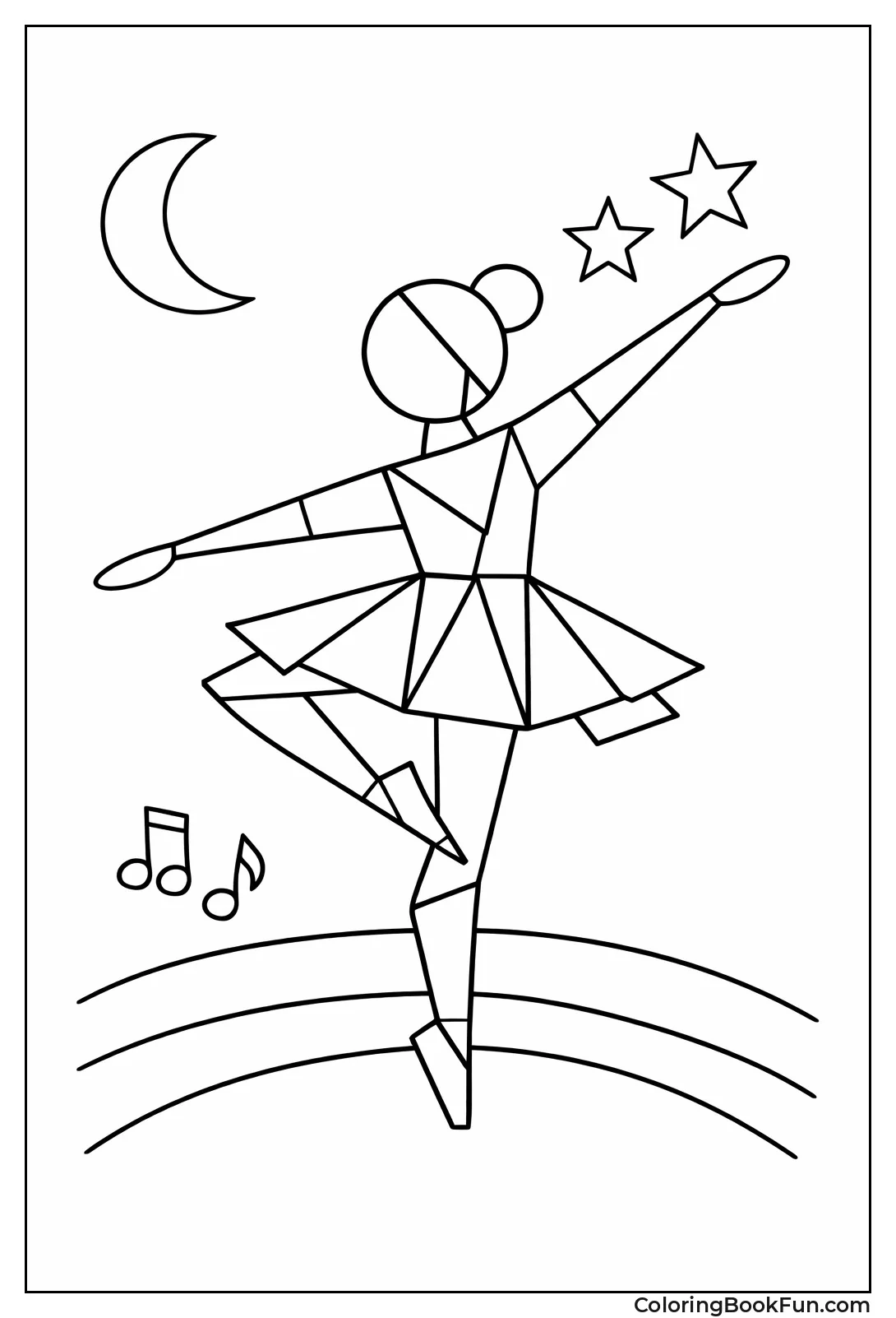 Geometric Shape Ballerina