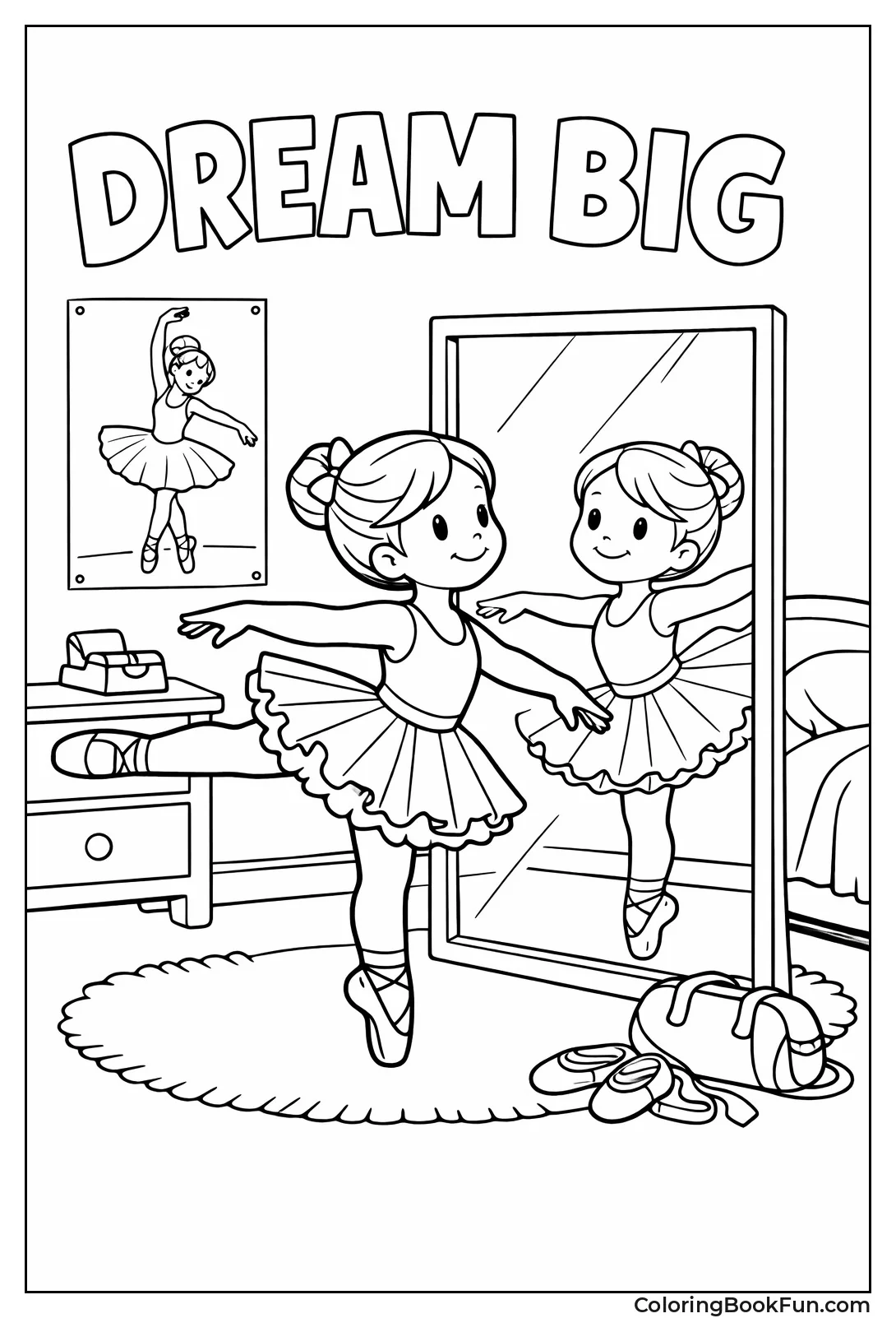 Girl Practicing in Bedroom