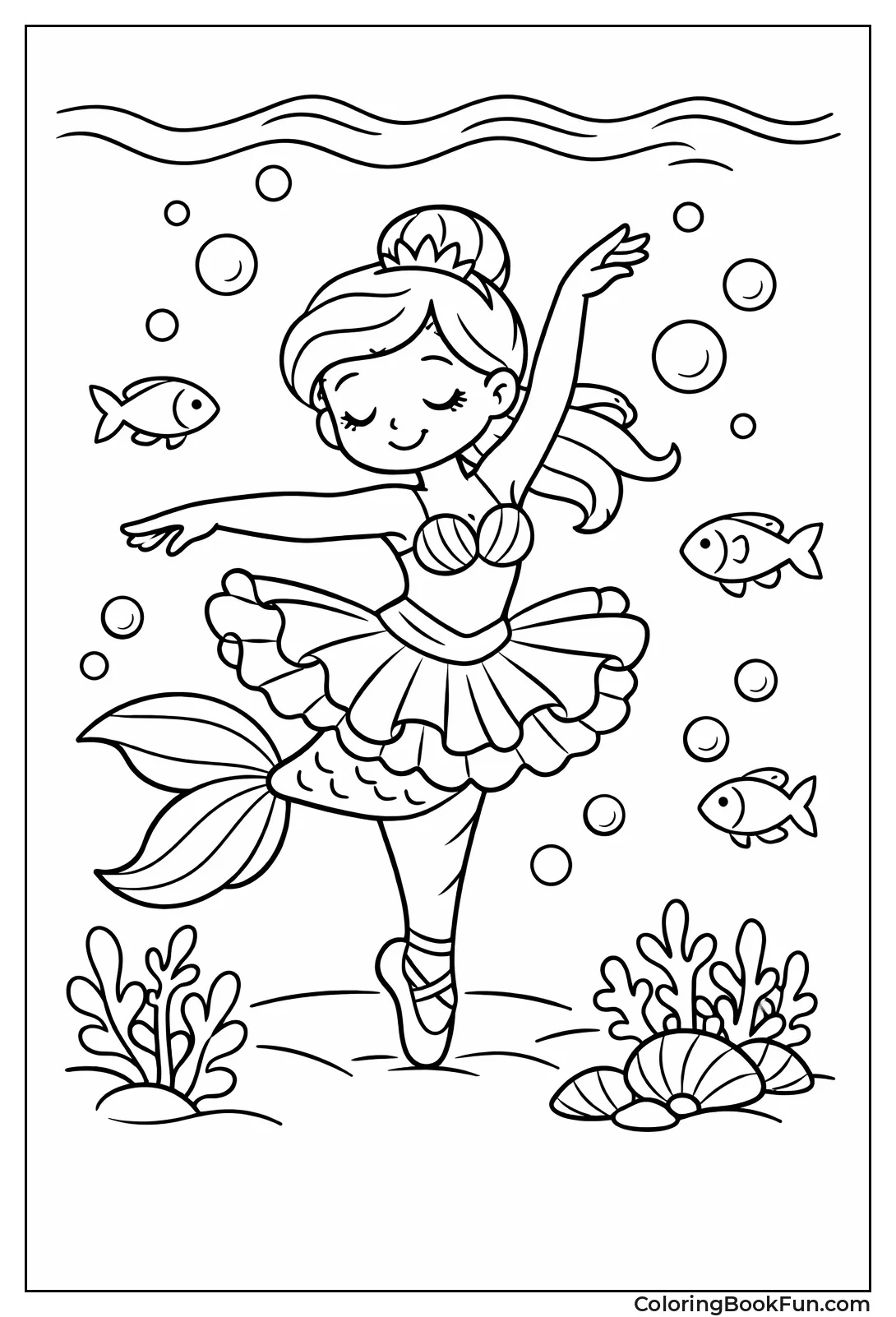 Mermaid Dancing Underwater