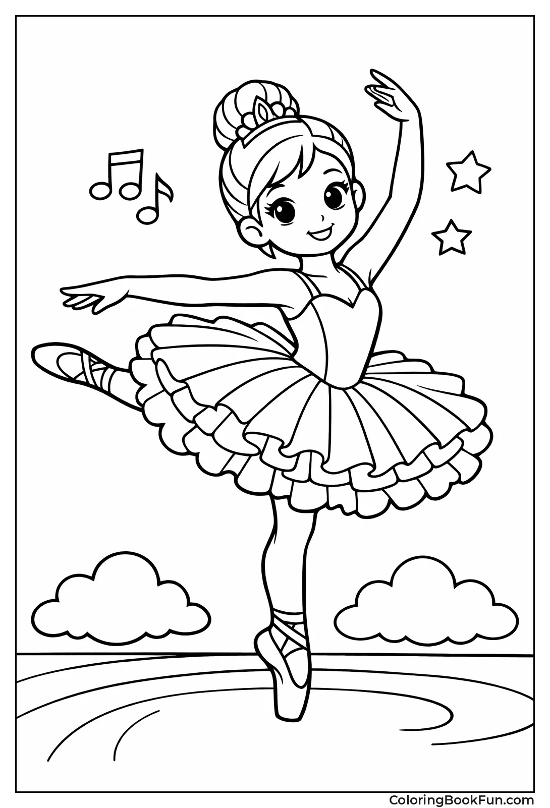 Ballerina with Big Tutu