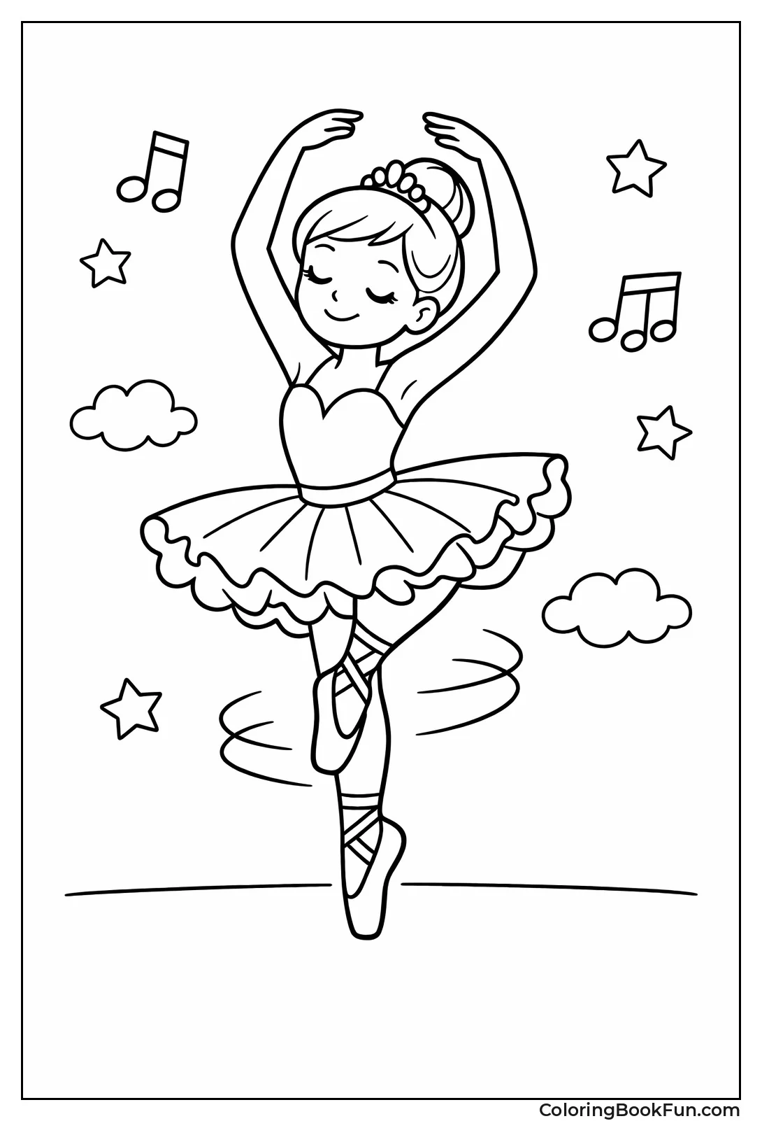 Ballerina Spinning on Pointe