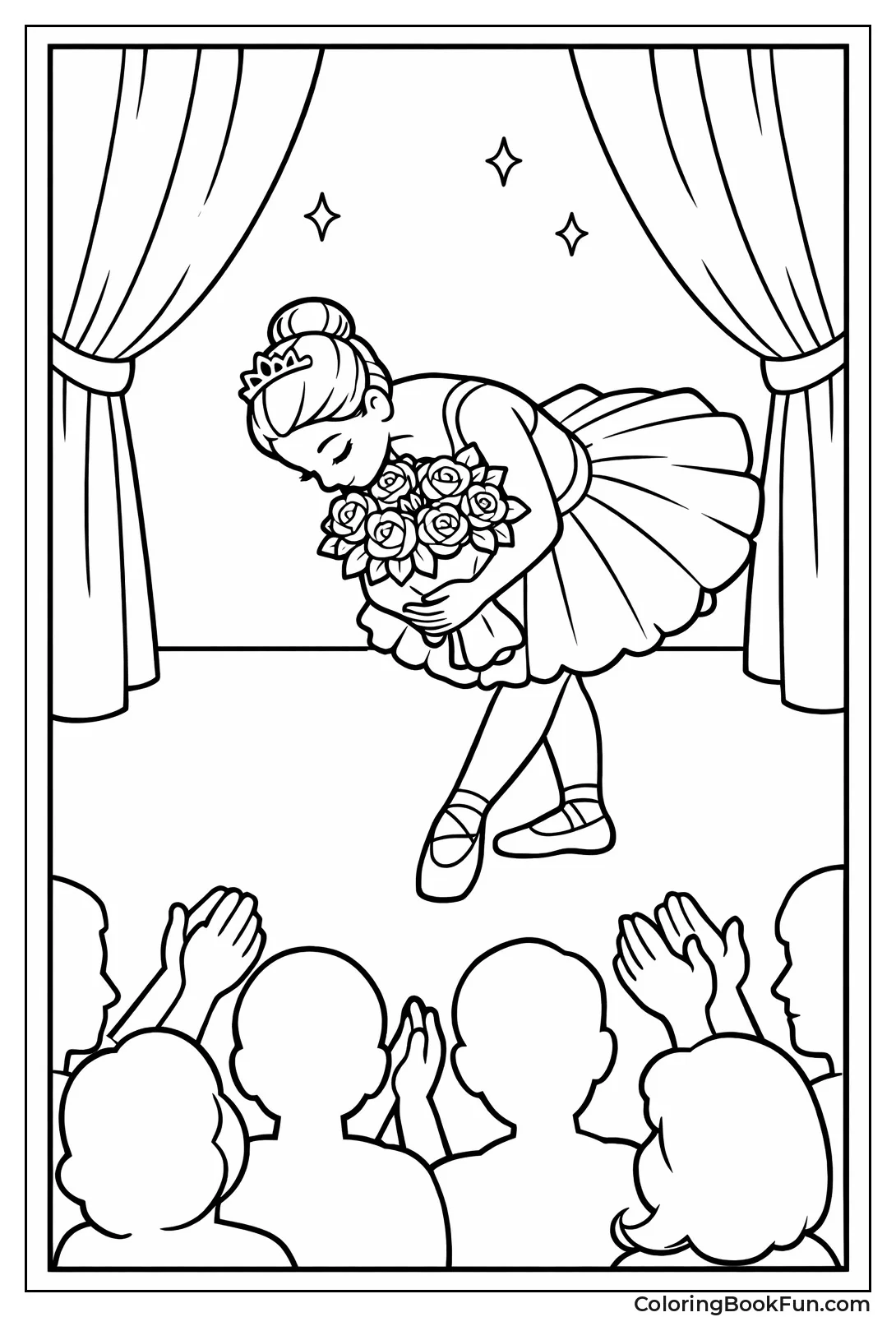 Ballerina Curtsying to Audience