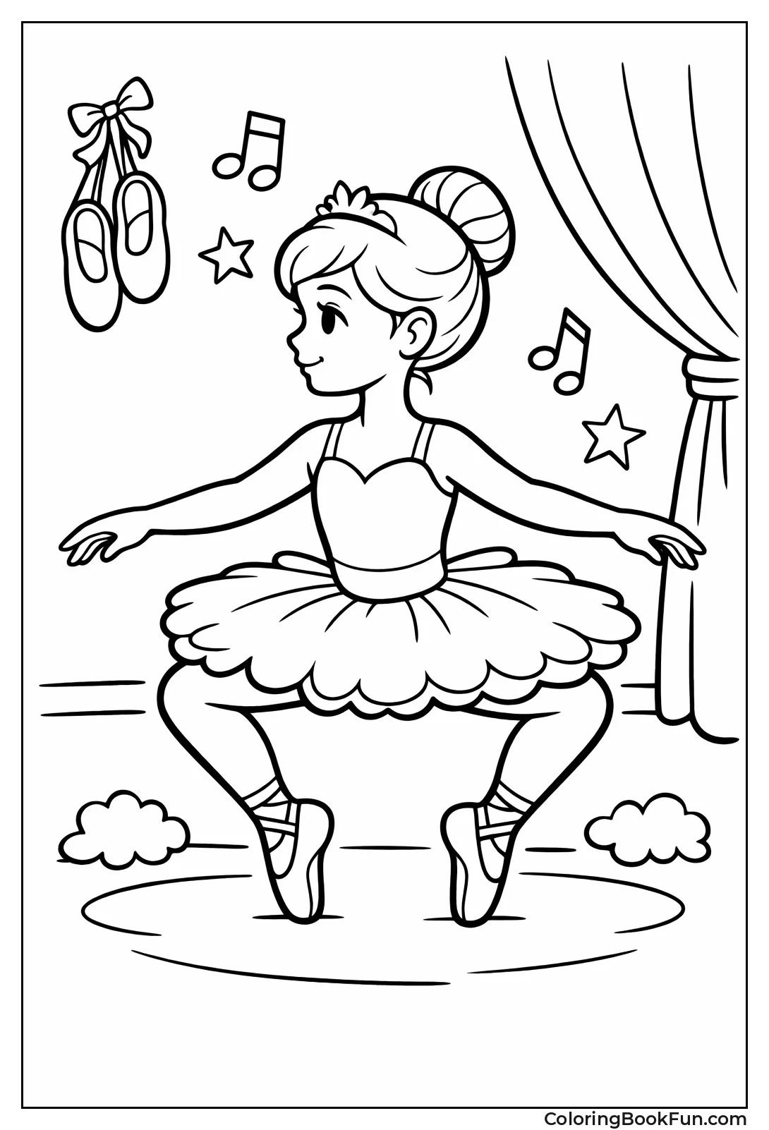 Ballerina Plie in Profile